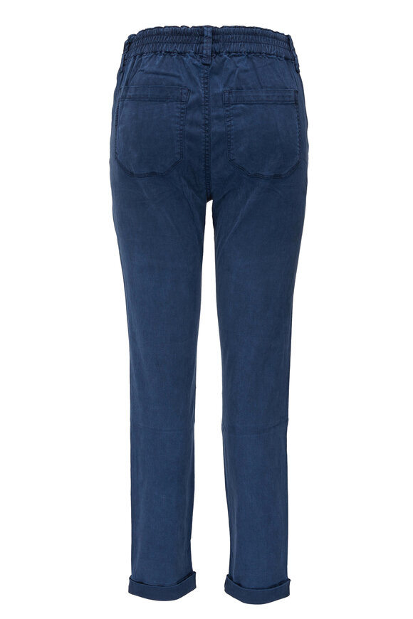 Paige - Christy French Waters Blue Drawstring Pant
