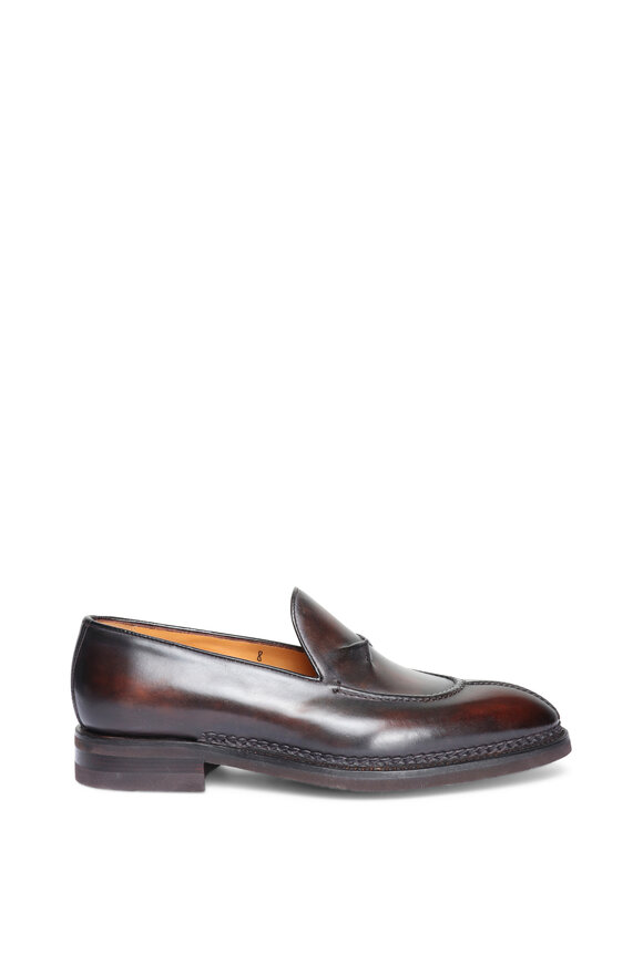 Bontoni Patrizio Brown Cross Stitch Split Toe Loafer - view 2