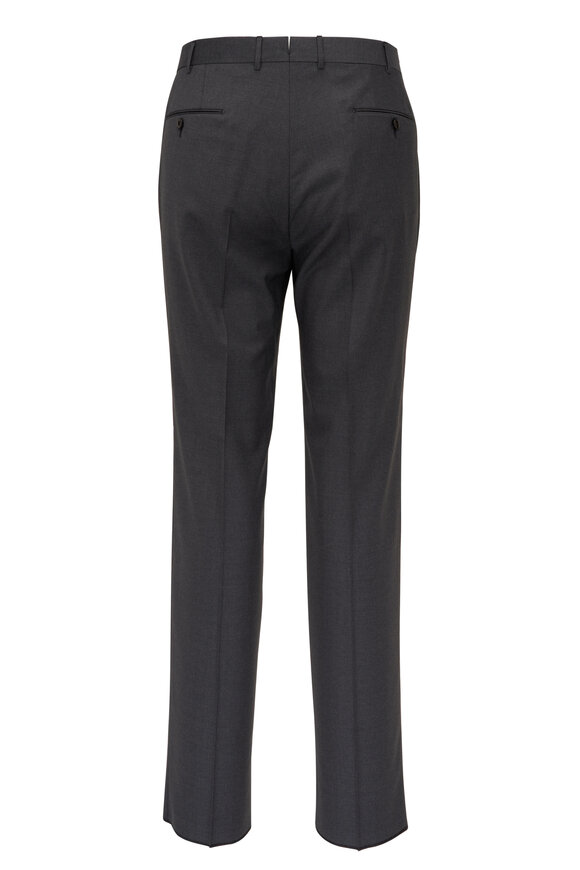 Zegna - Medium Gray Mélange Wool Multi Season Pant