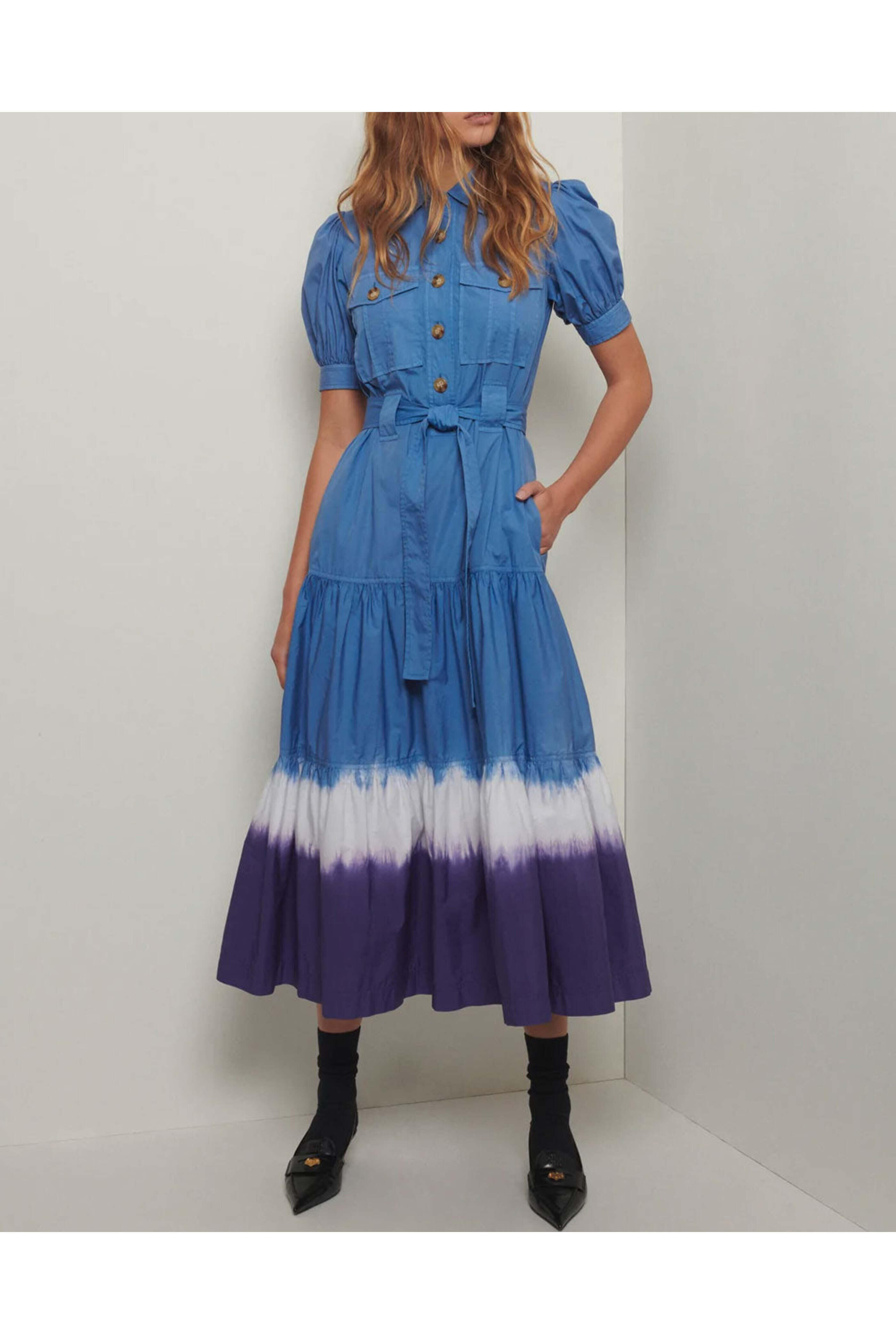 Derek Lam - Blue Navy Buffy Utility Dress