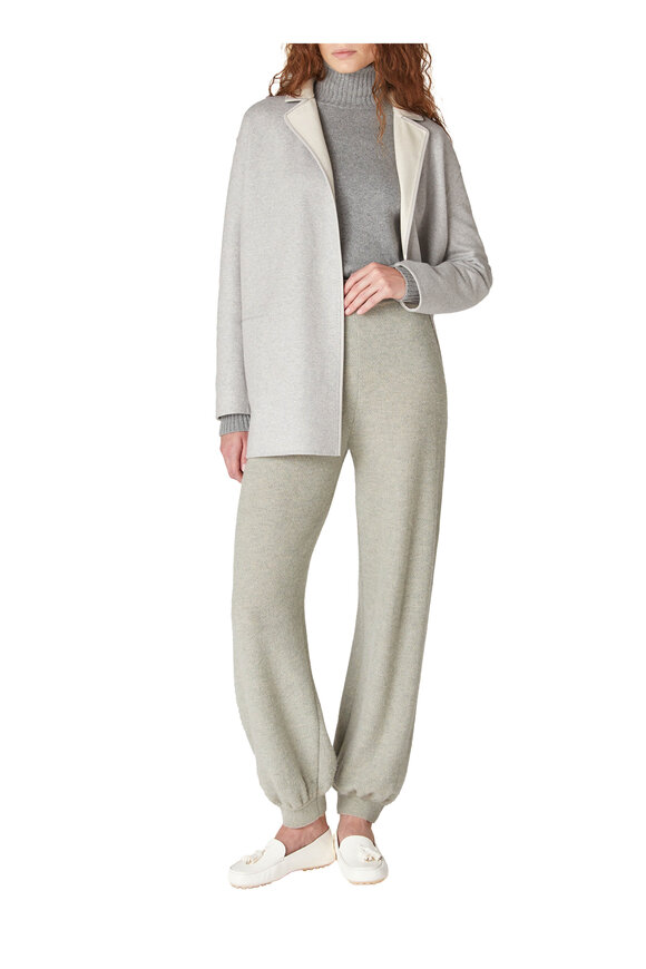 Loro Piana Jimi Sirius Gray Melange Baby Cashmere Jacket - view 1