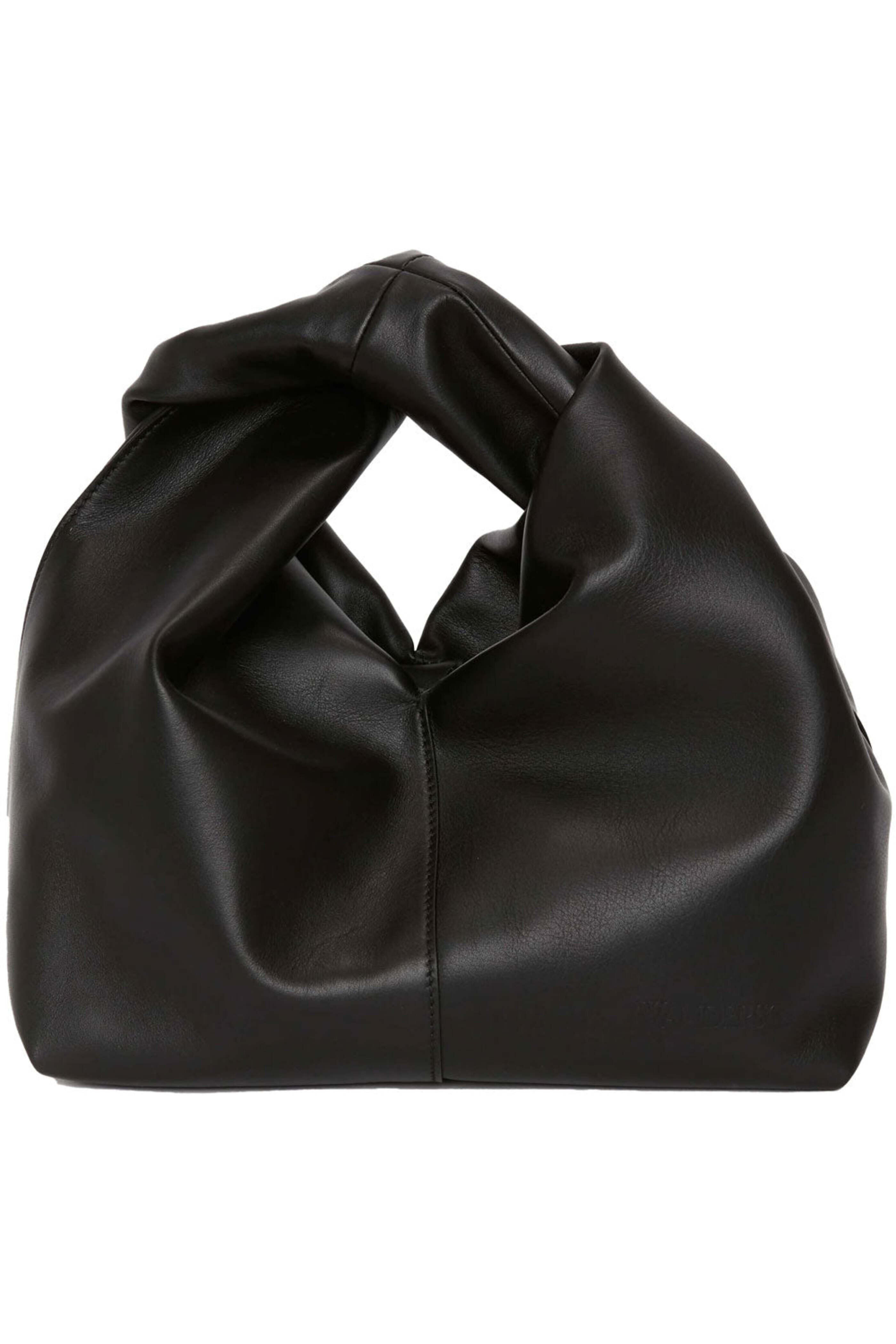 Jw Anderson - Mini Twister Hobo Bag in Black Leather