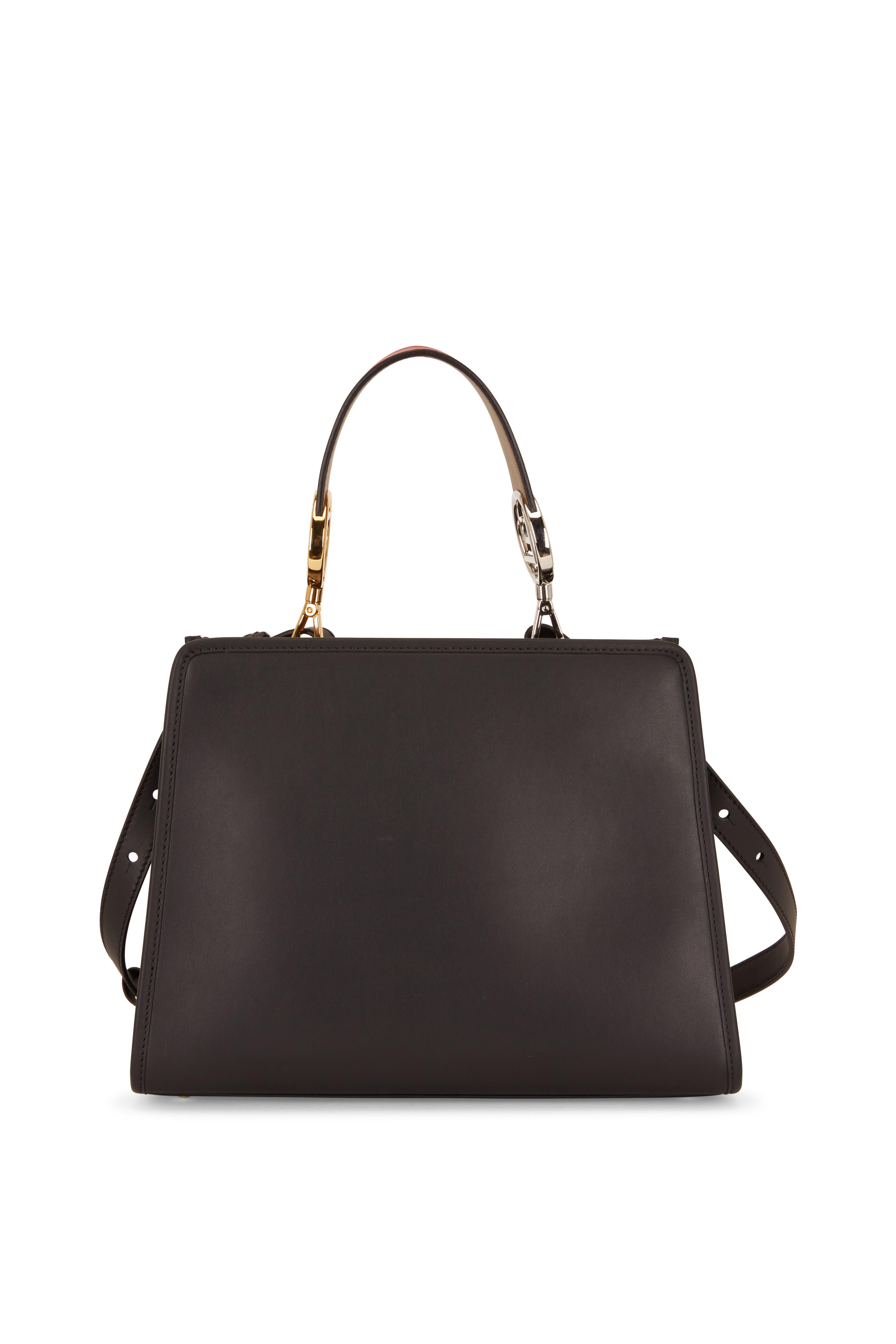 ハンドバッグ FENDI TOP HANDLE BAGS NERO Fendi - Runaway Black Leather Century Mix Small Bag