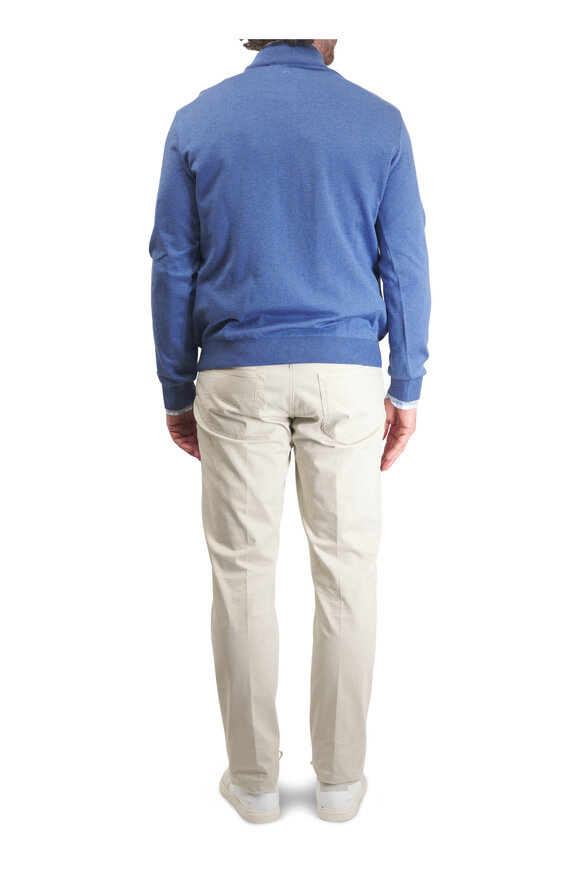 Marco Pescarolo Beige Supima Cotton Five Pocket Pant - view 4
