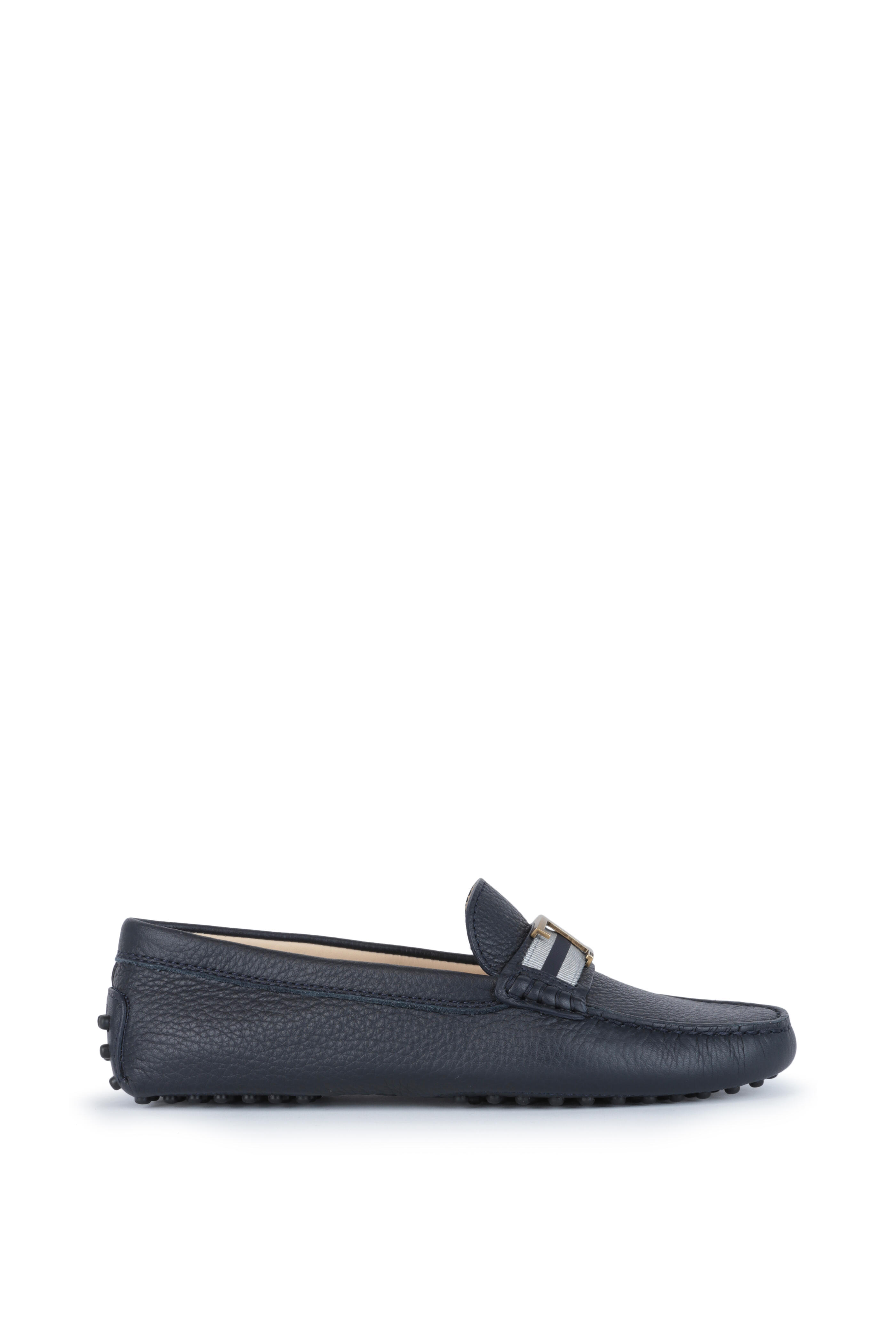 Tod's - Gommini Navy Blue Leather Penny Driver