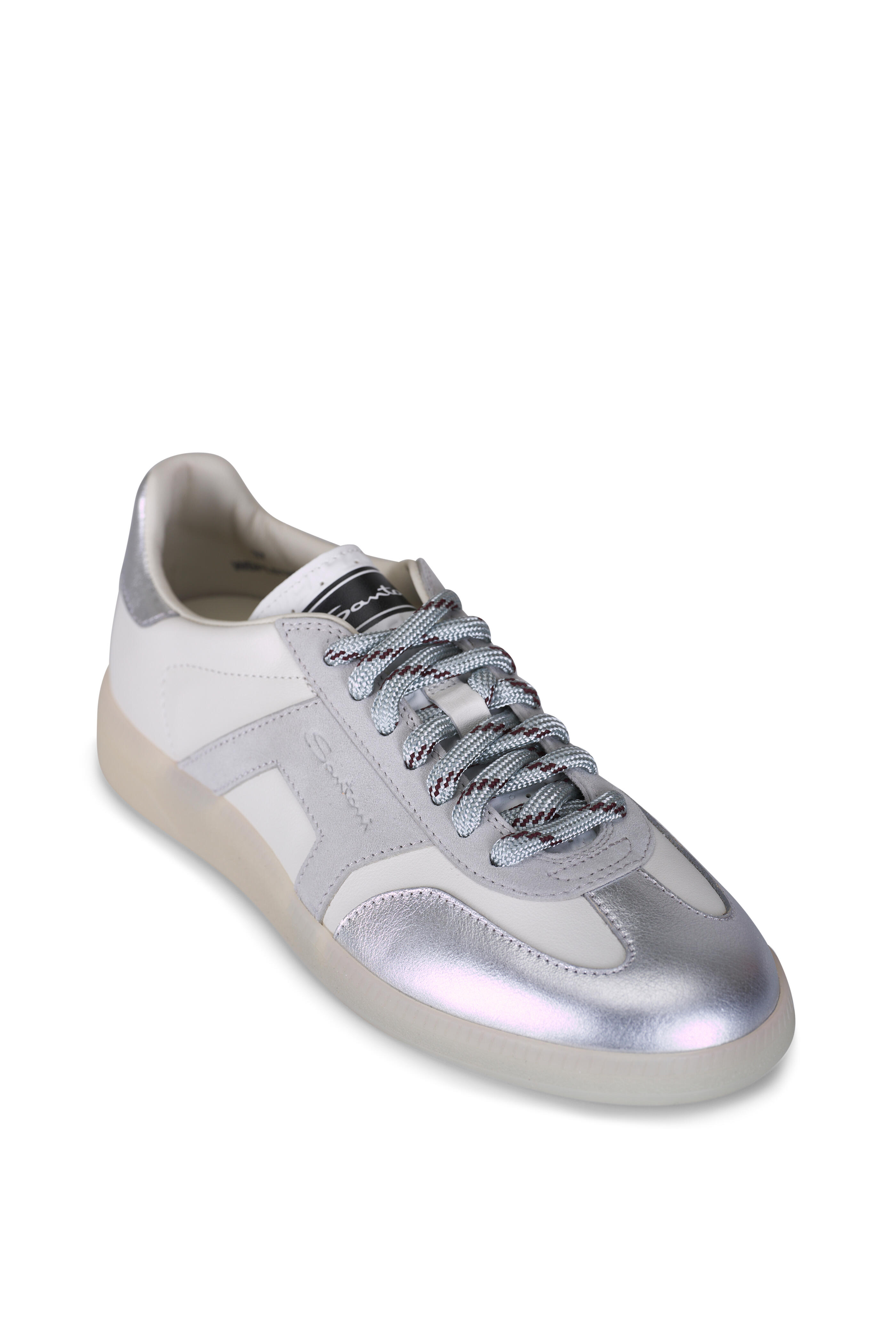 Santoni - Olympic Gray & Silver Sneaker