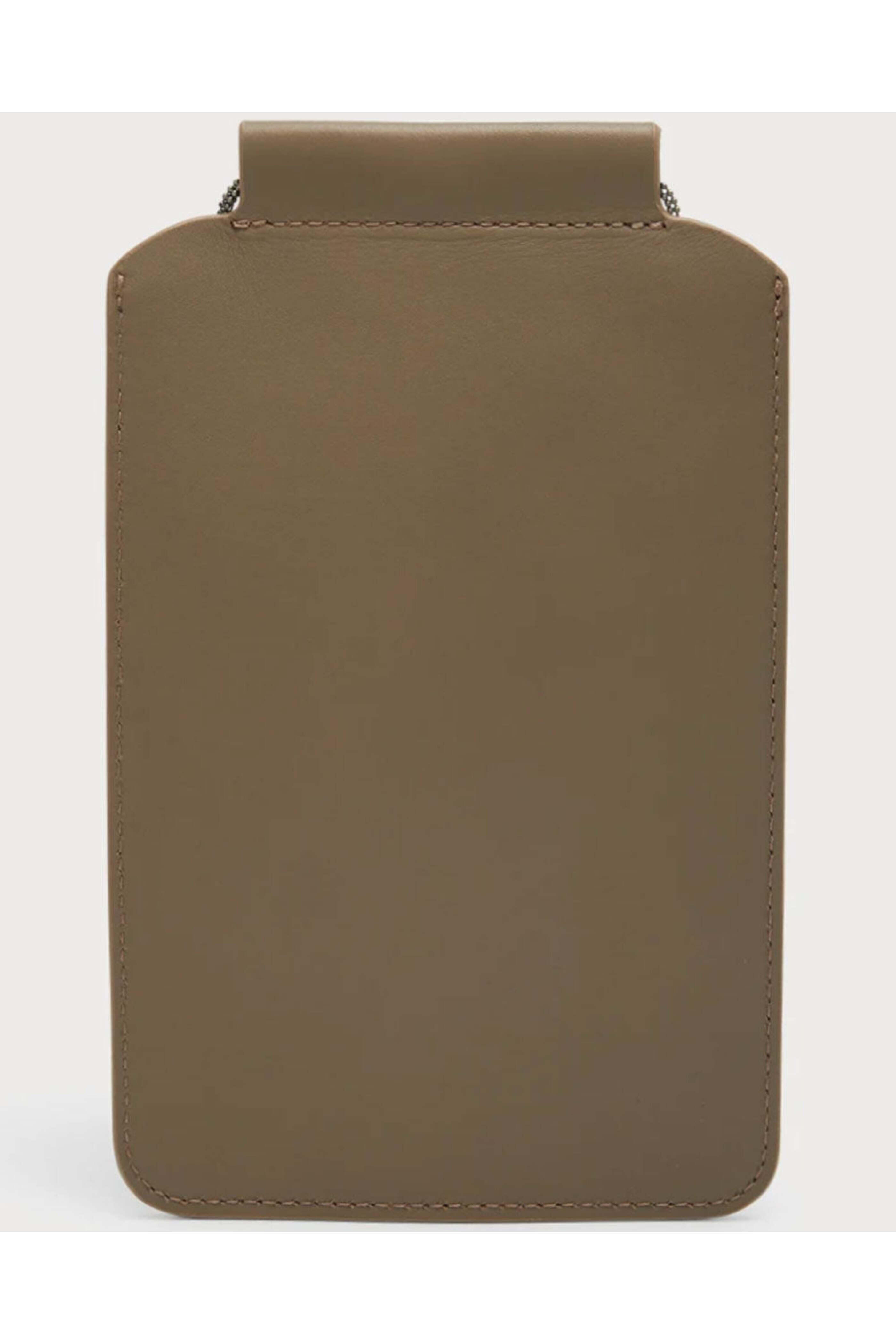 Brunello Cucinelli - Mud Monili Strap Crossbody Phone Case