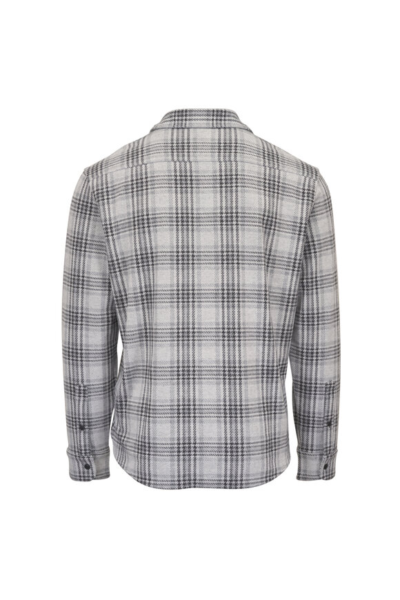 Faherty Brand Legend™ Charcoal Gray & Cream Plaid Sport Shirt - view 3