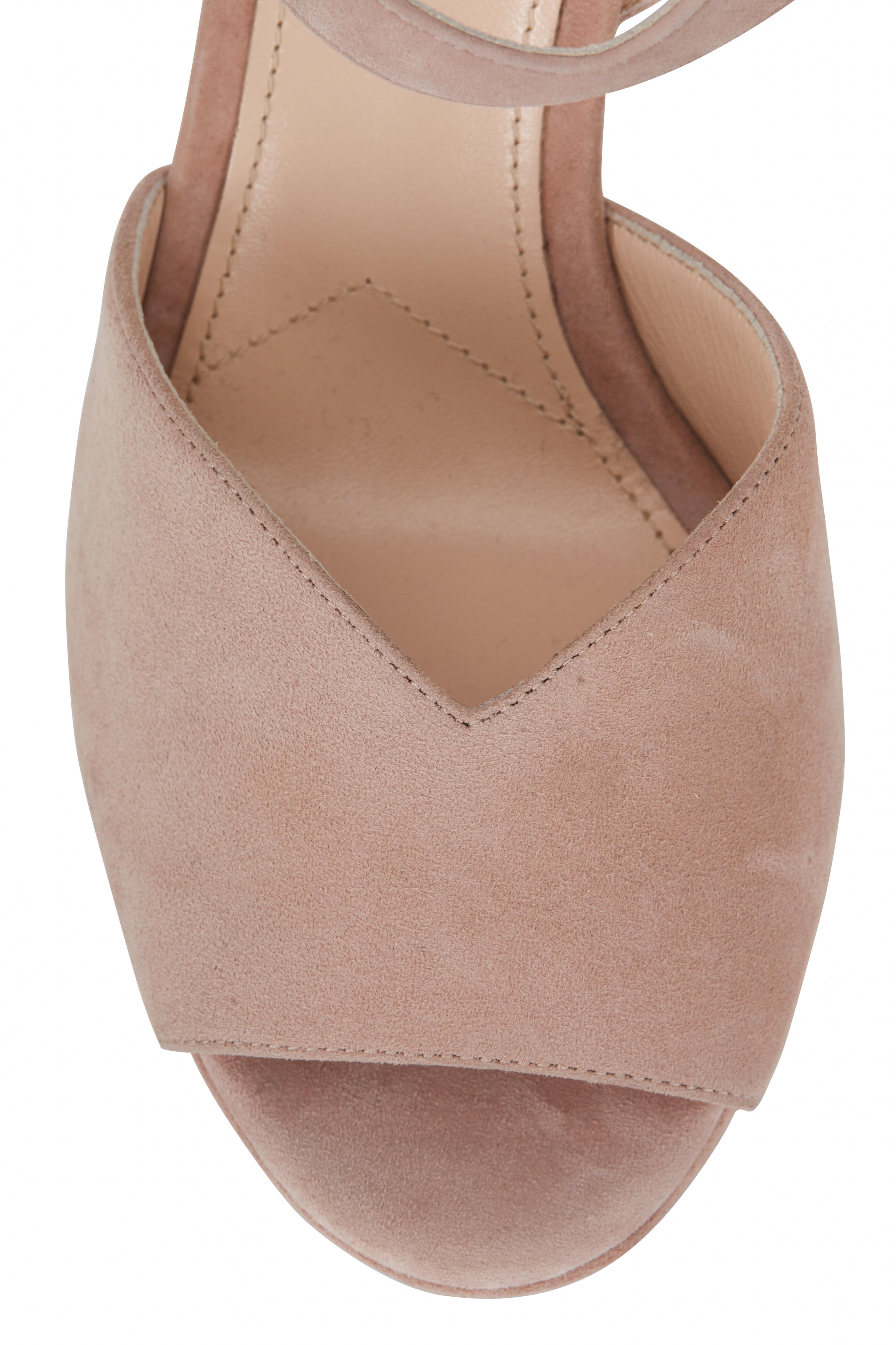 PRADA Sandals orders Nude Suede Criss Cross Slingbacks 10