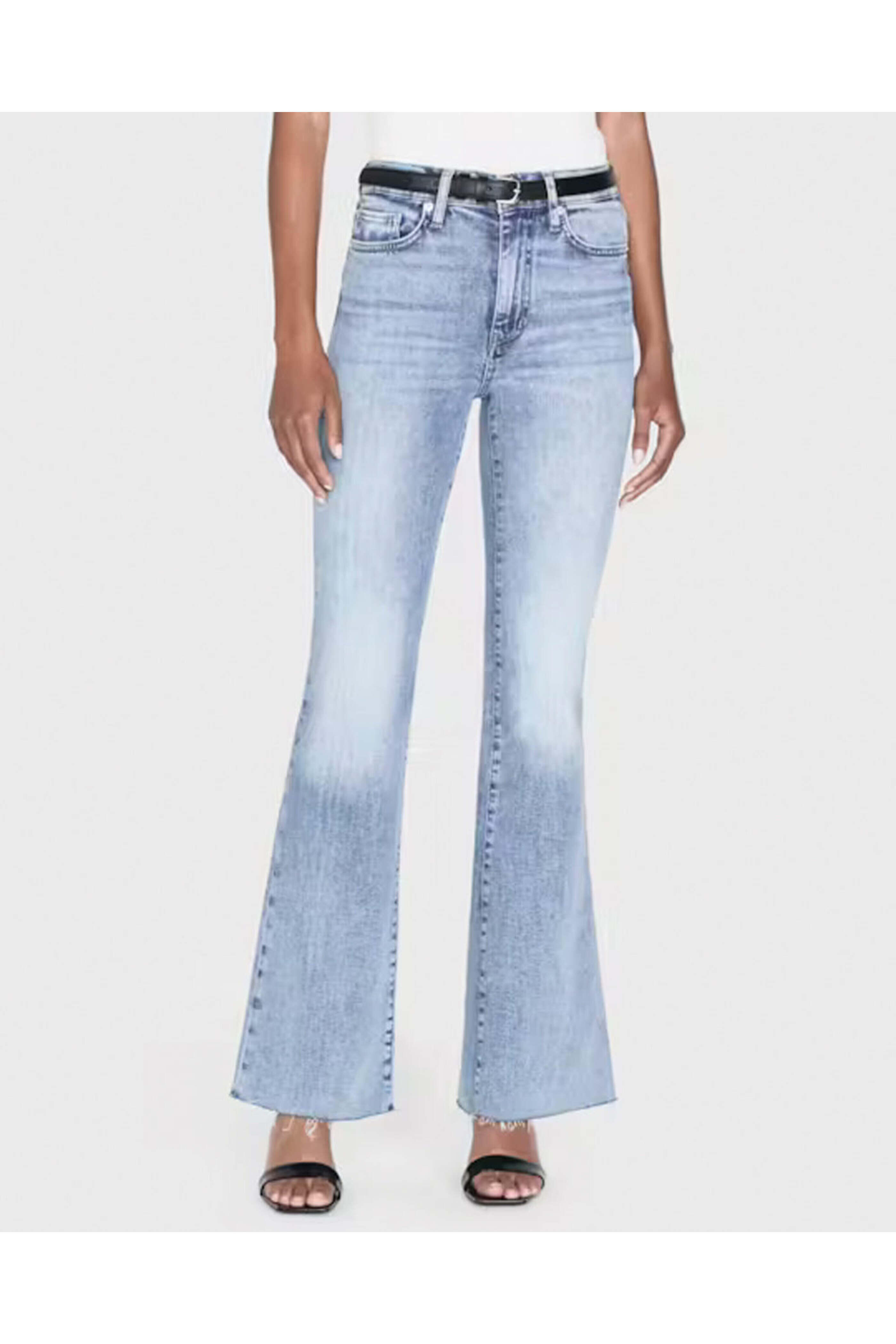 Frame - Le Easy Flare Fray Jean in Whimsy