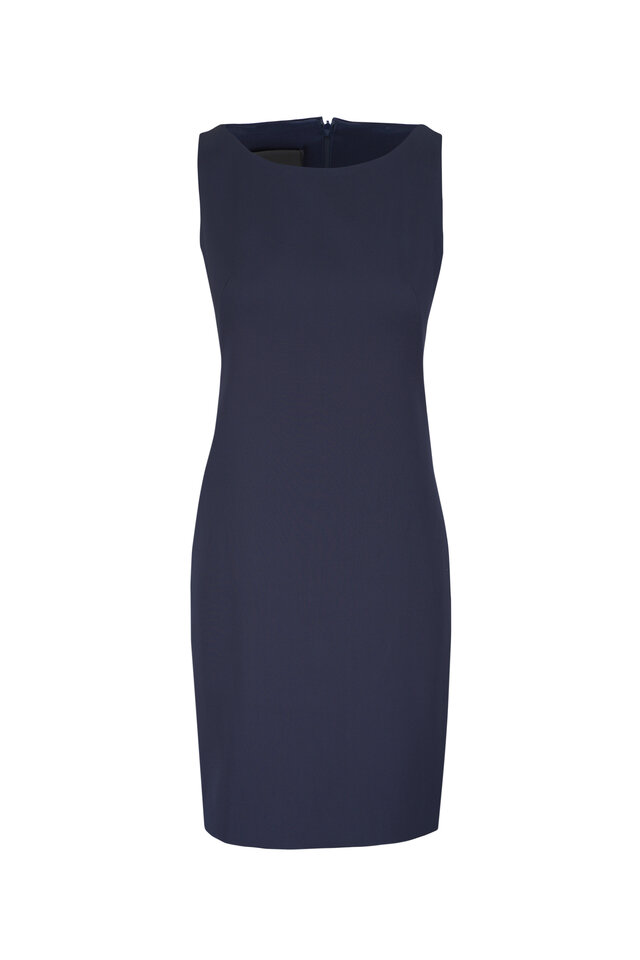 Halter Neck Michael Kors Dress Navy Michael Kors Collection Navy Silk  Gathered Shirt Dress
