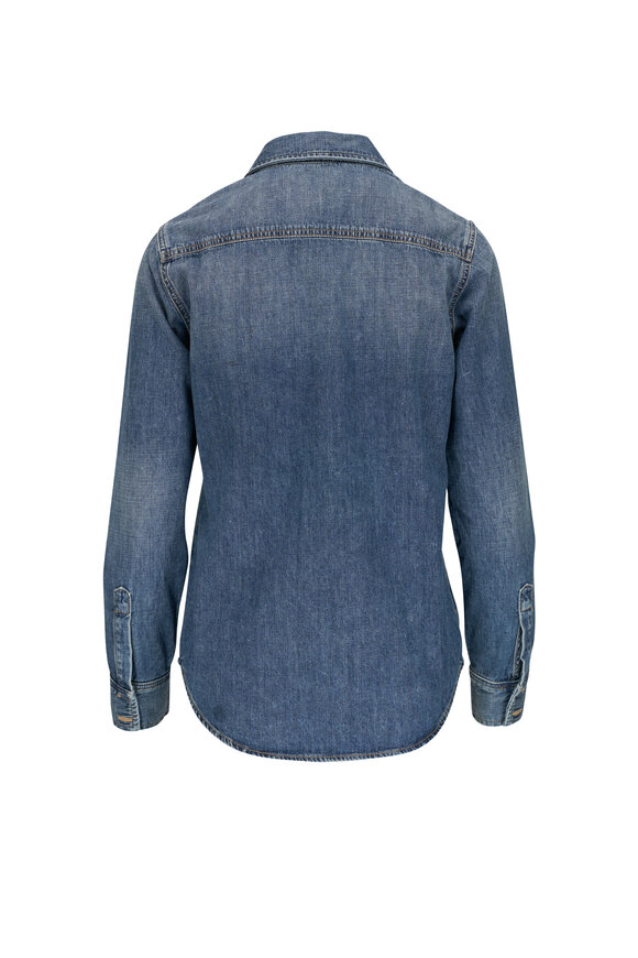 Nili Lotan - Marlise Ocean Wash Denim Shirt 