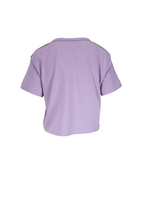 Brunello Cucinelli - Lilac Cotton nJersey Monili Boatneck T-Shirt