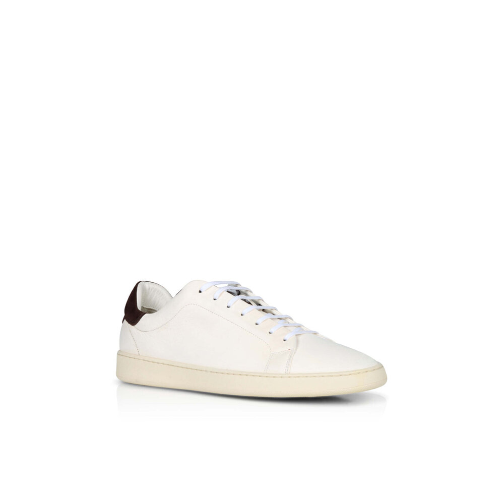 スニーカー KITON CALF LEATHER SNEAKERS $1500 Kiton Brown Calf Leather Sneakers - 10/9 - (KT814241