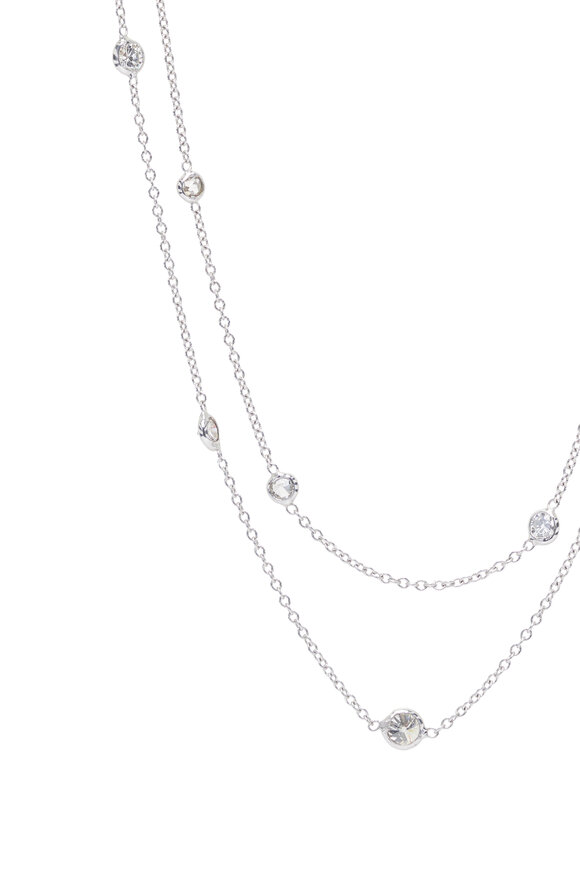 Renee Lewis Antique Diamond Two Chain Necklace - view 2