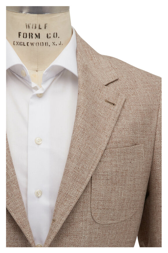 Brunello Cucinelli - Oatmeal Herringbone Sportcoat 