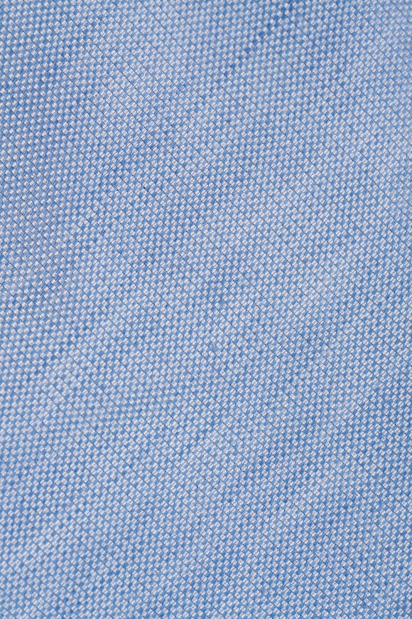 Zegna Light Blue Linen & Silk Necktie - view 2