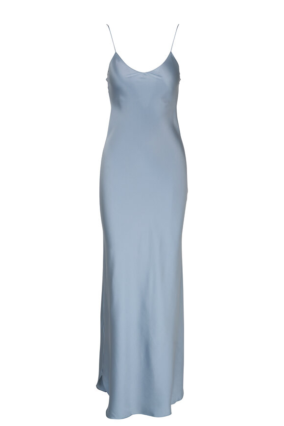 Nili Lotan - Cami Vintage Blue Silk Maxi Dress