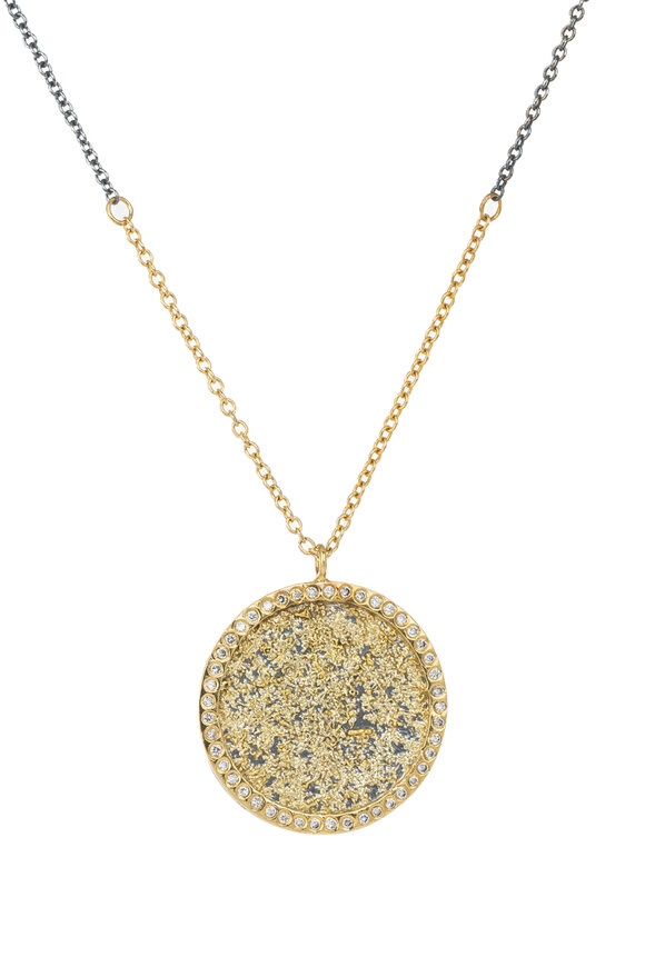 Kate Maller Sol Diamond Burst Pendant Necklace