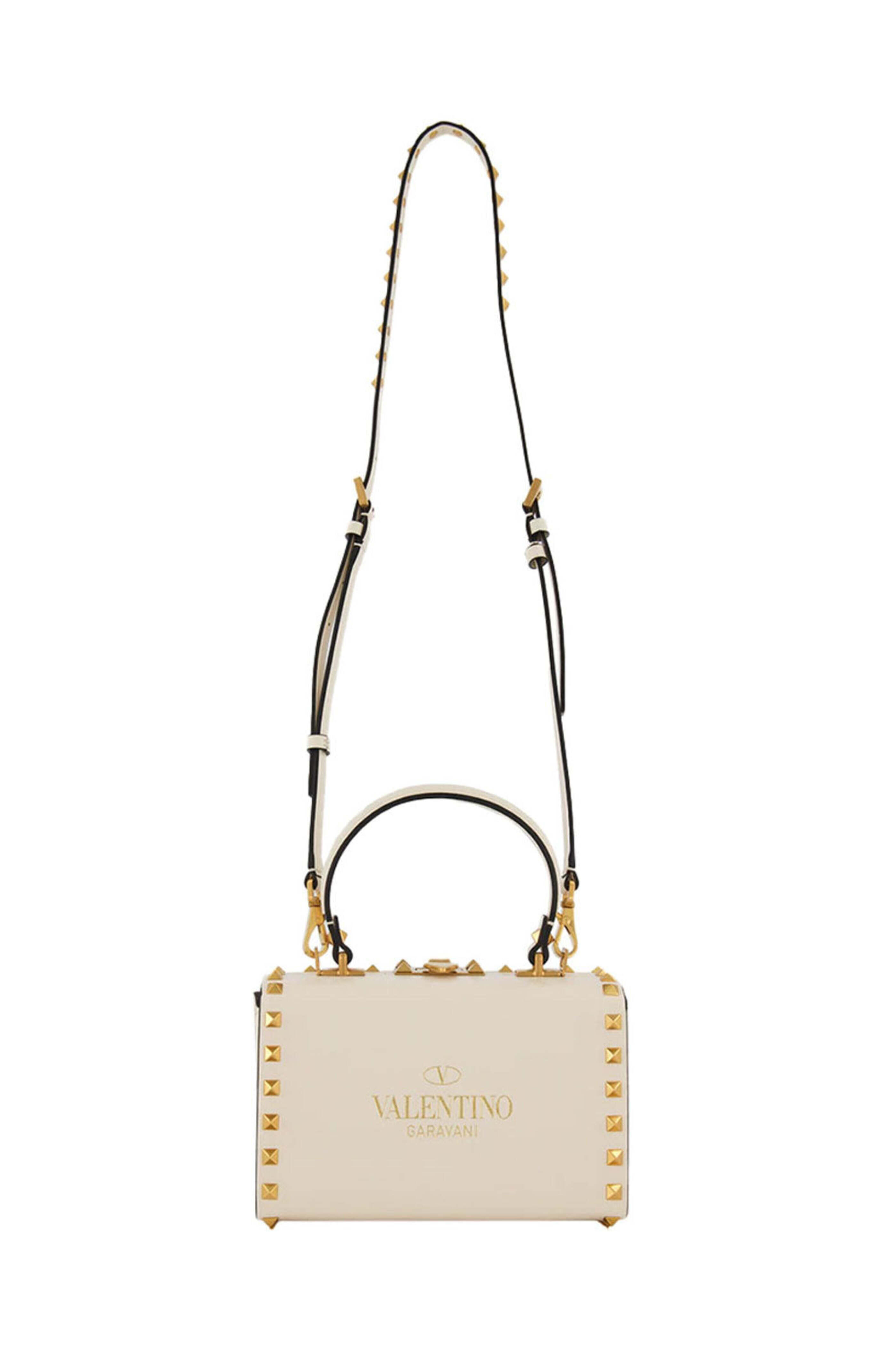 Valentino Garavani - Rockstud Alcove Box Bag in Light Ivory
