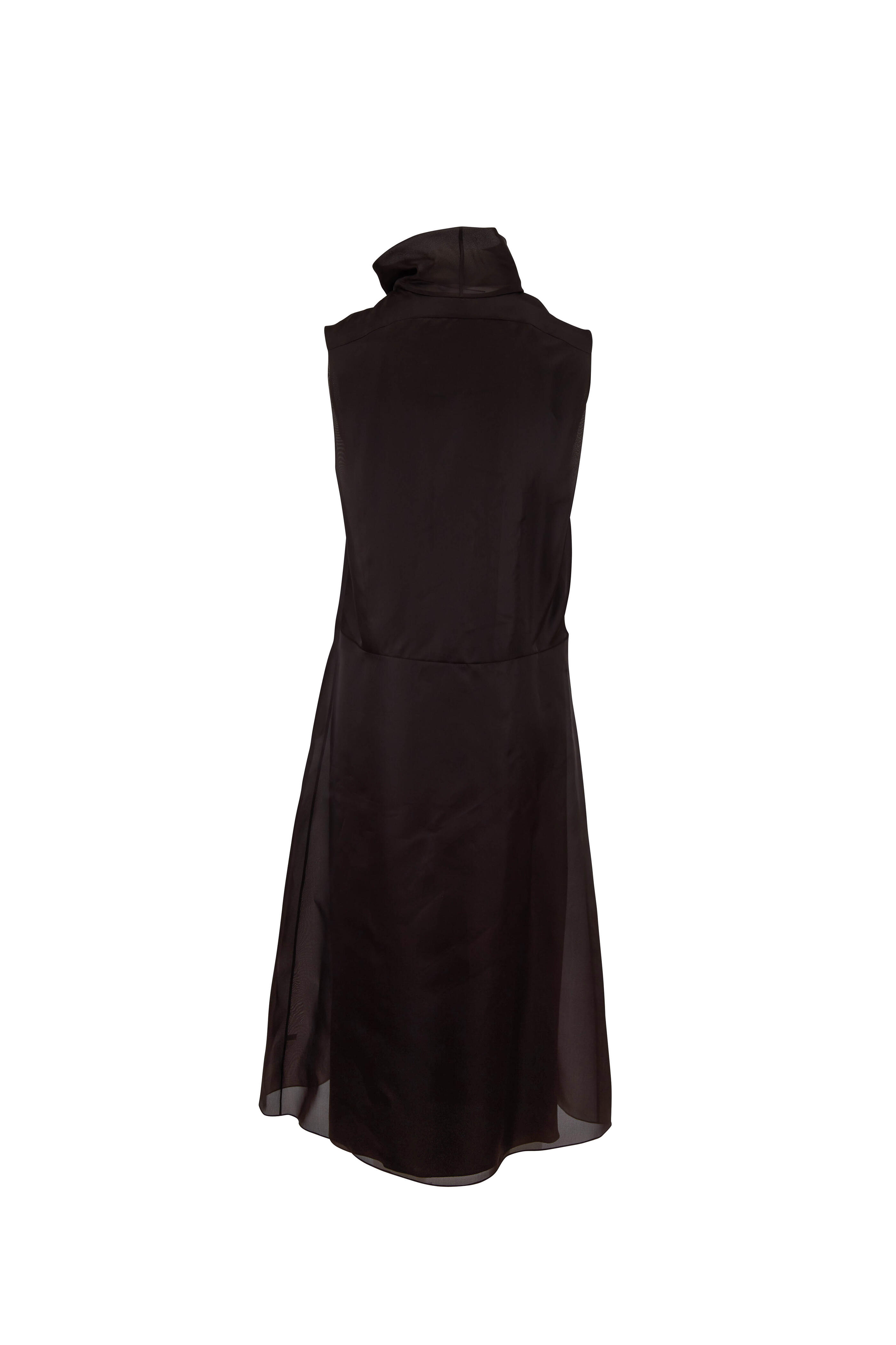 Virginia Espresso Sleeveless Turtleneck Dress