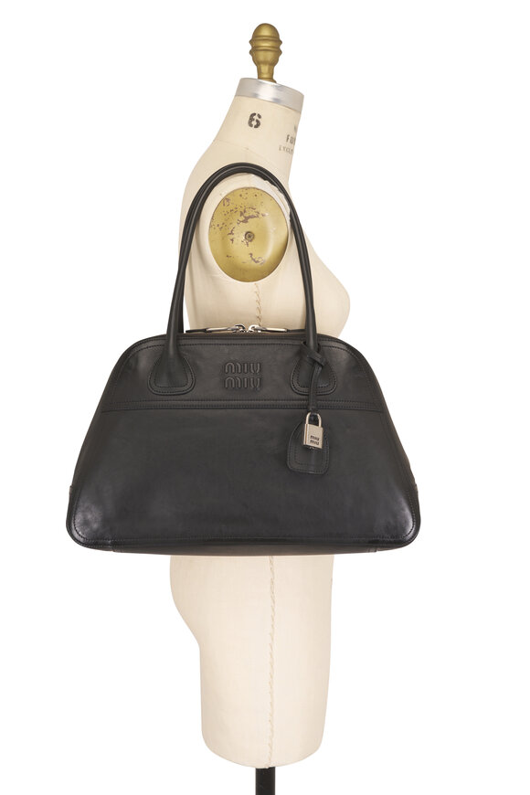 Miu Miu Medium Vivant Nero Leather Bag - view 5