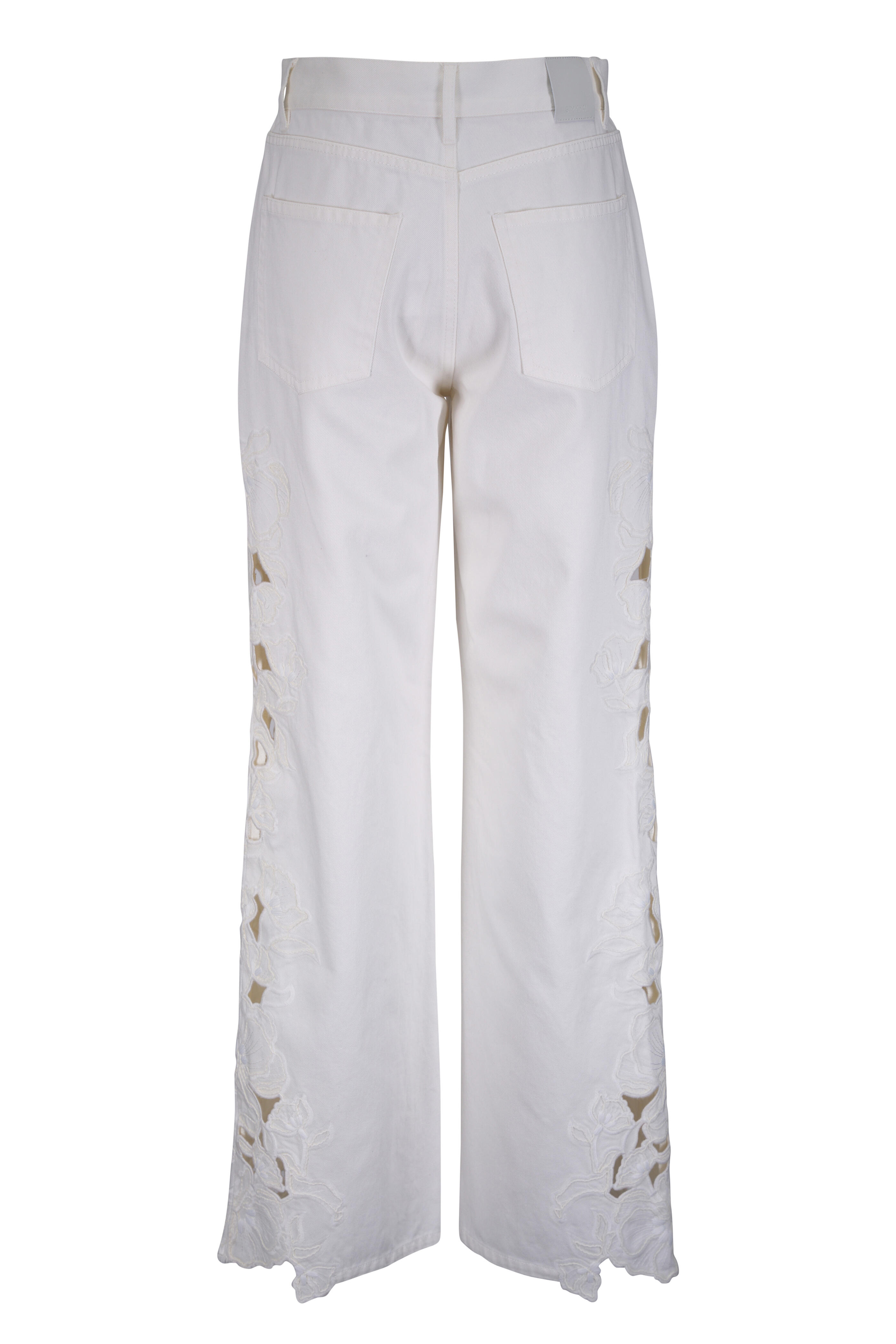 Simkhai - Porter Marshmallow White Embroidered Jean - view 3