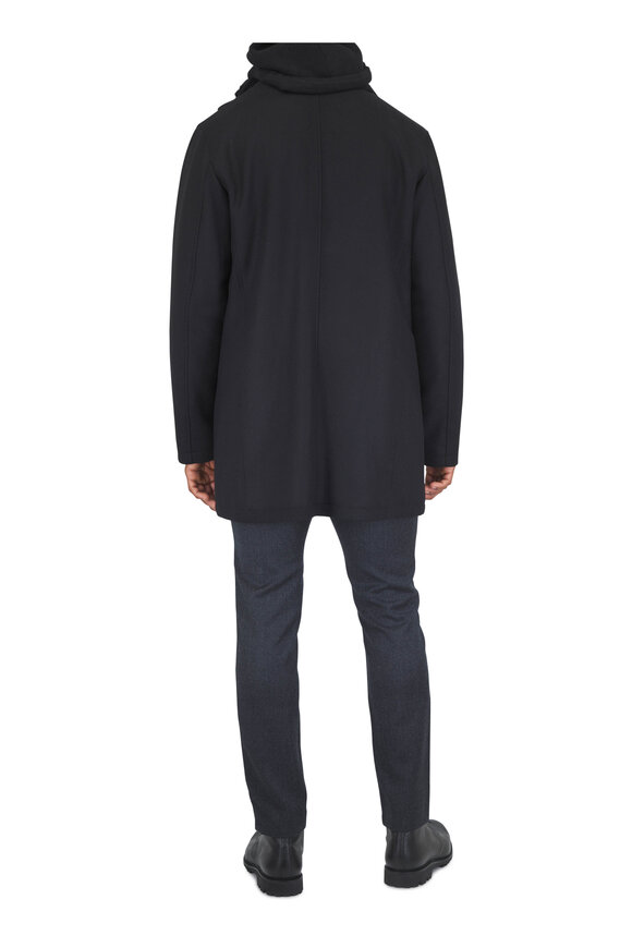 Gran Sasso Black Full Zip Hoodie - view 3
