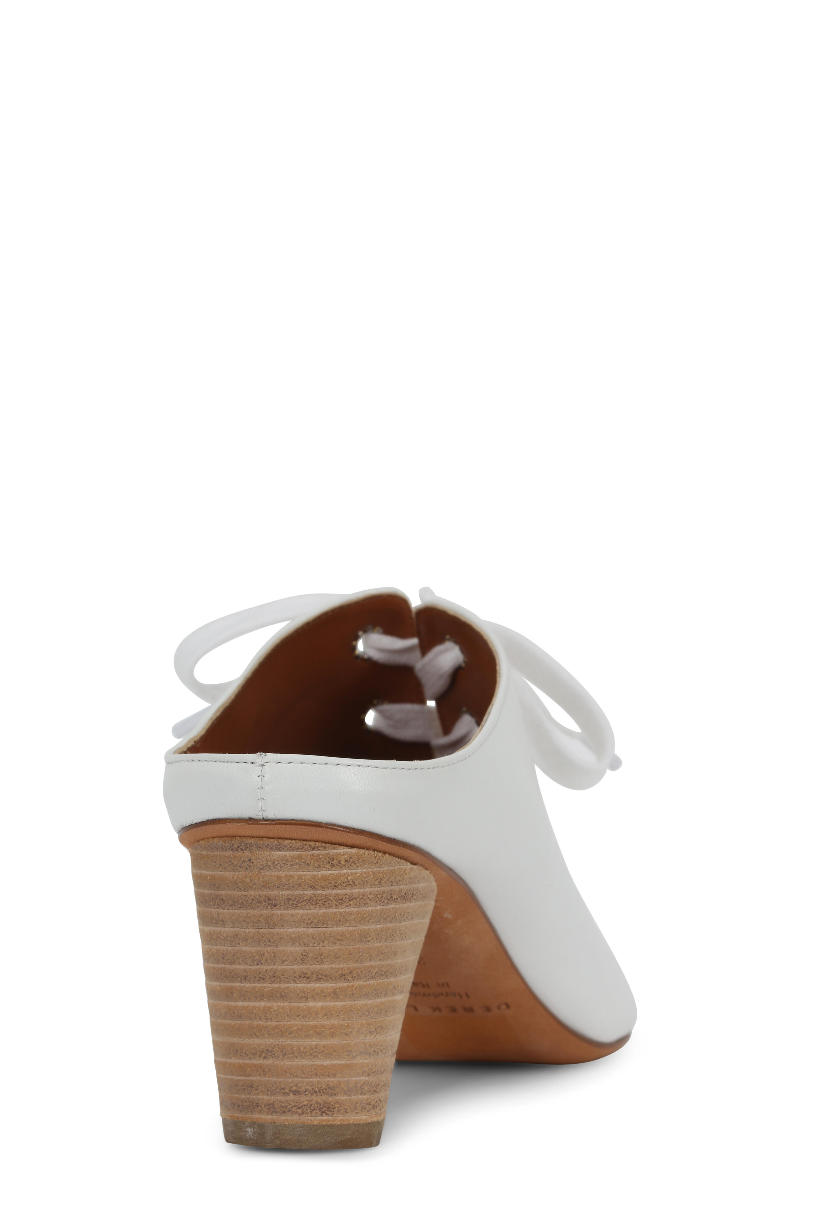 Derek Lam - Nova White Leather Lace-Up Mule, 60mm
