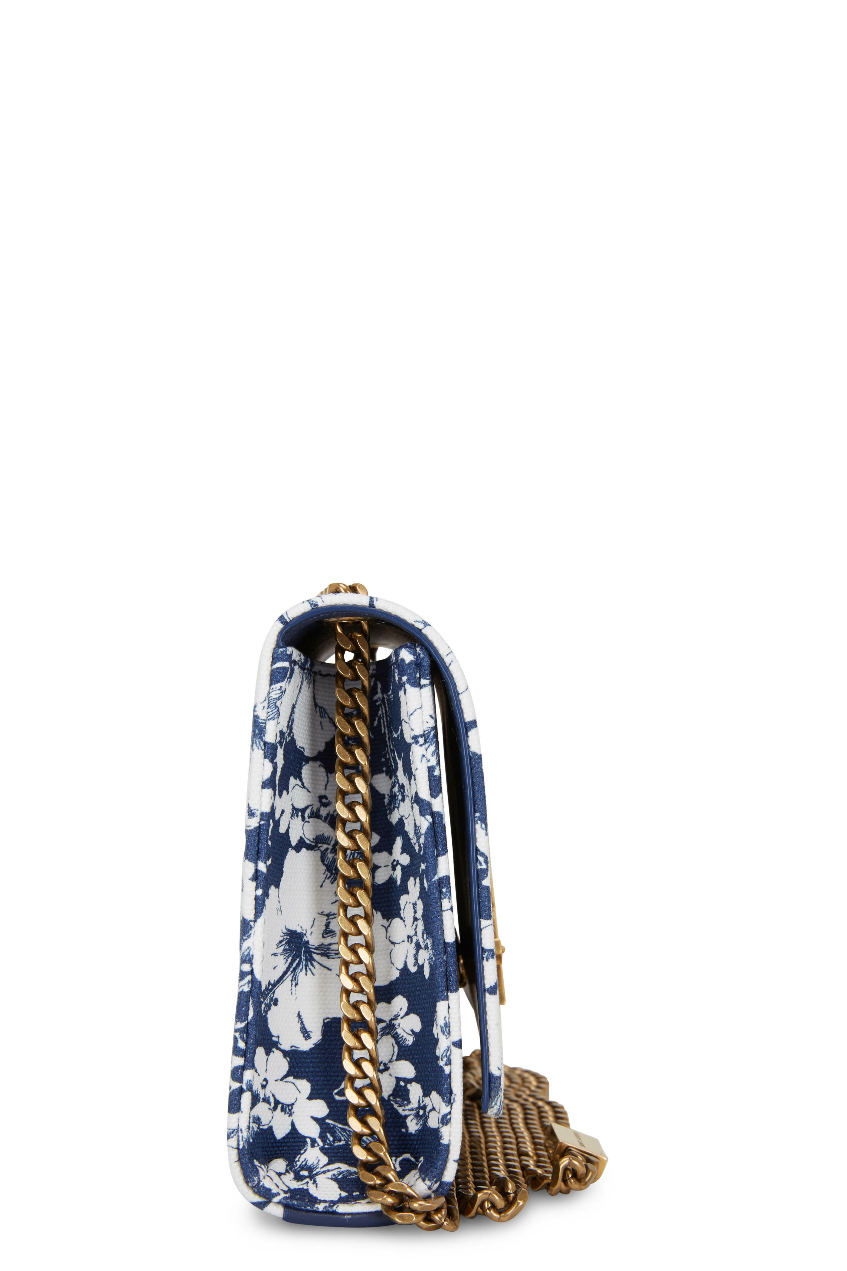 Saint Laurent - Kate Blue Hawaiian Print Small Crossbody Bag