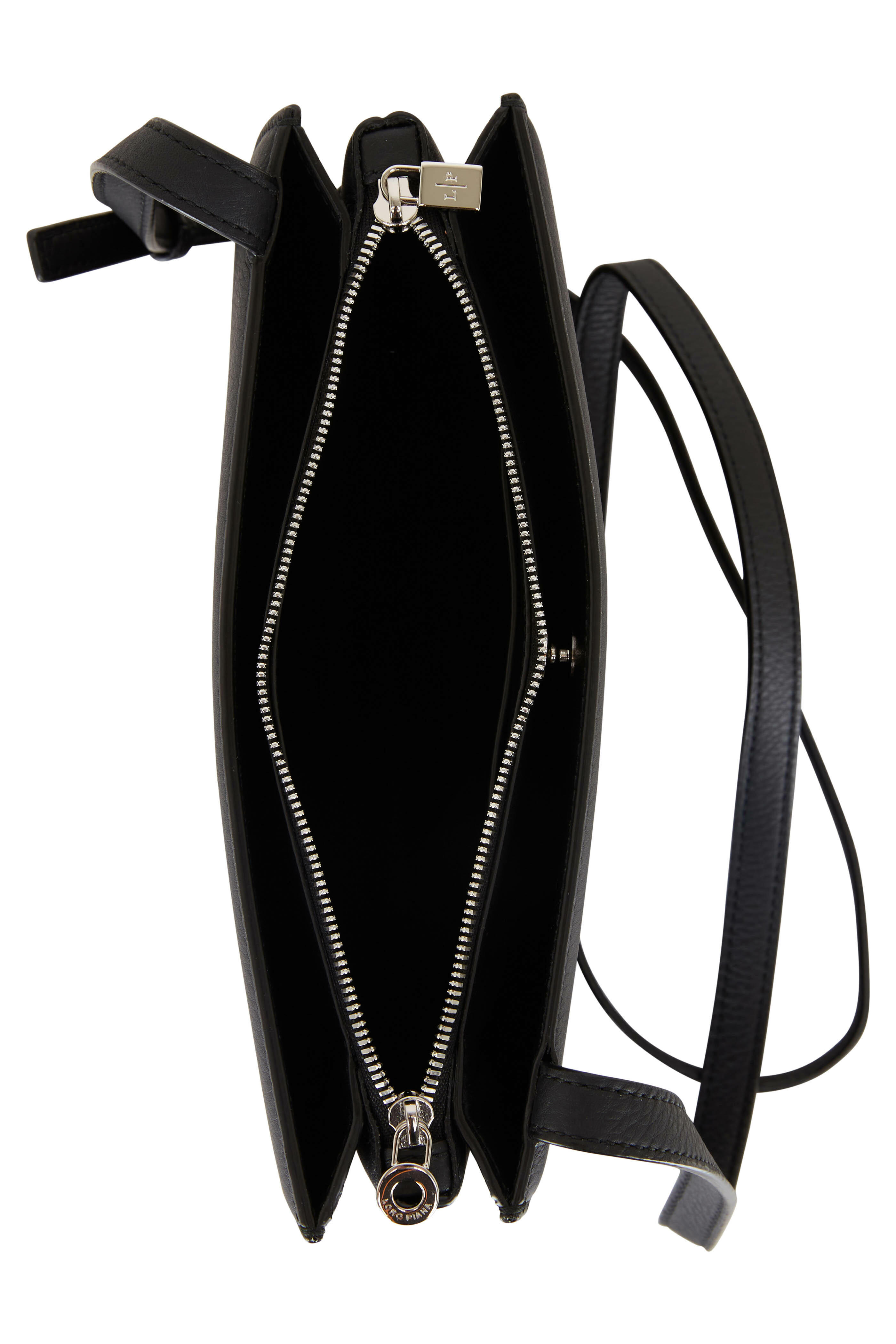 Loro Piana - My Way Black Leather Crossbody Bag | Mitchell