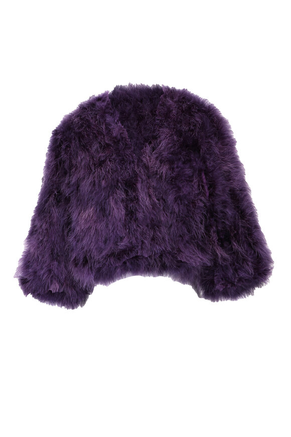 Linda Richards Plum Feather Bolero Jacket - view 1