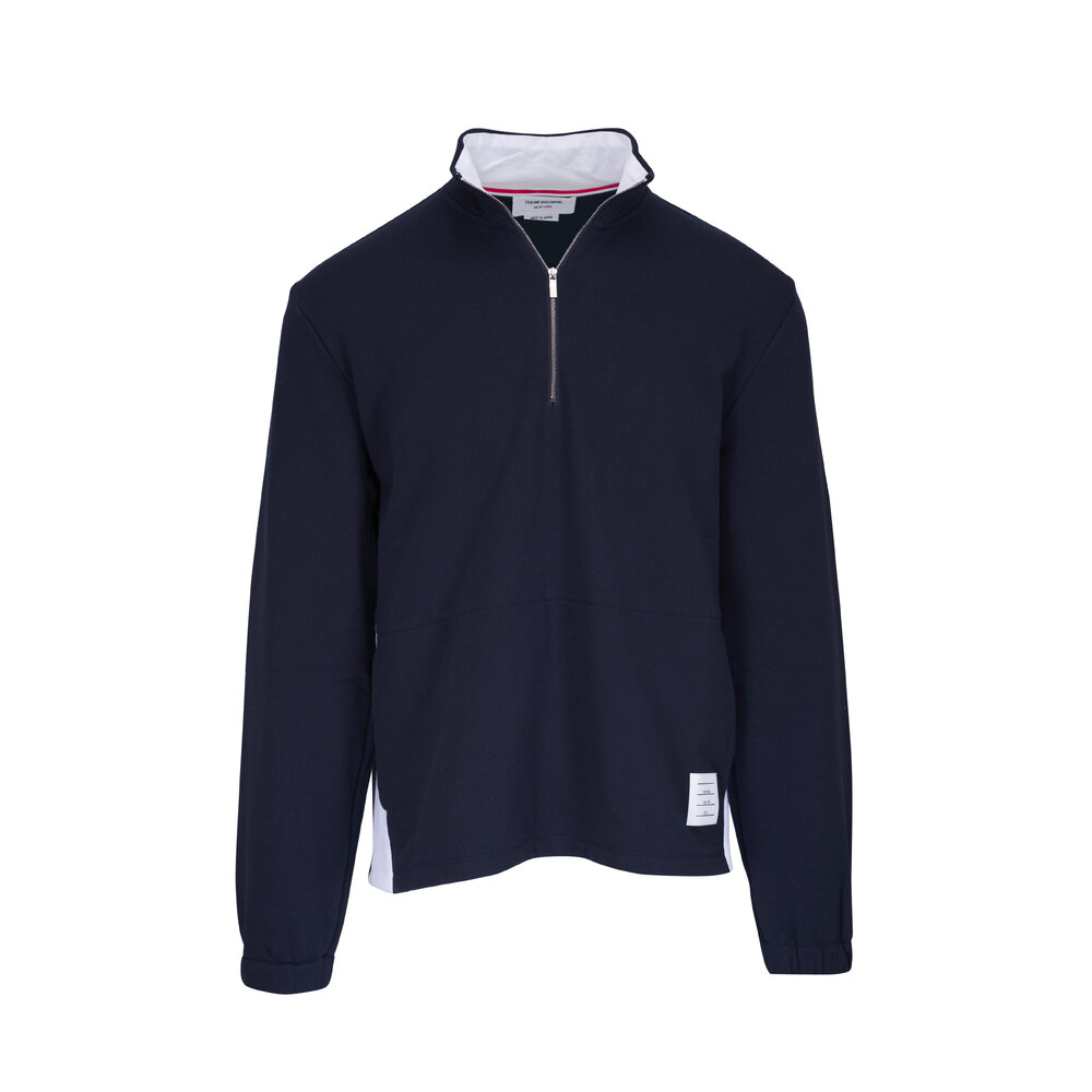 その他 THOM BROWNE Thom Browne Sweaters Blue (FJT002A 00535415) Classic Loopback 4 Bar Sweatshirt | Thom Browne