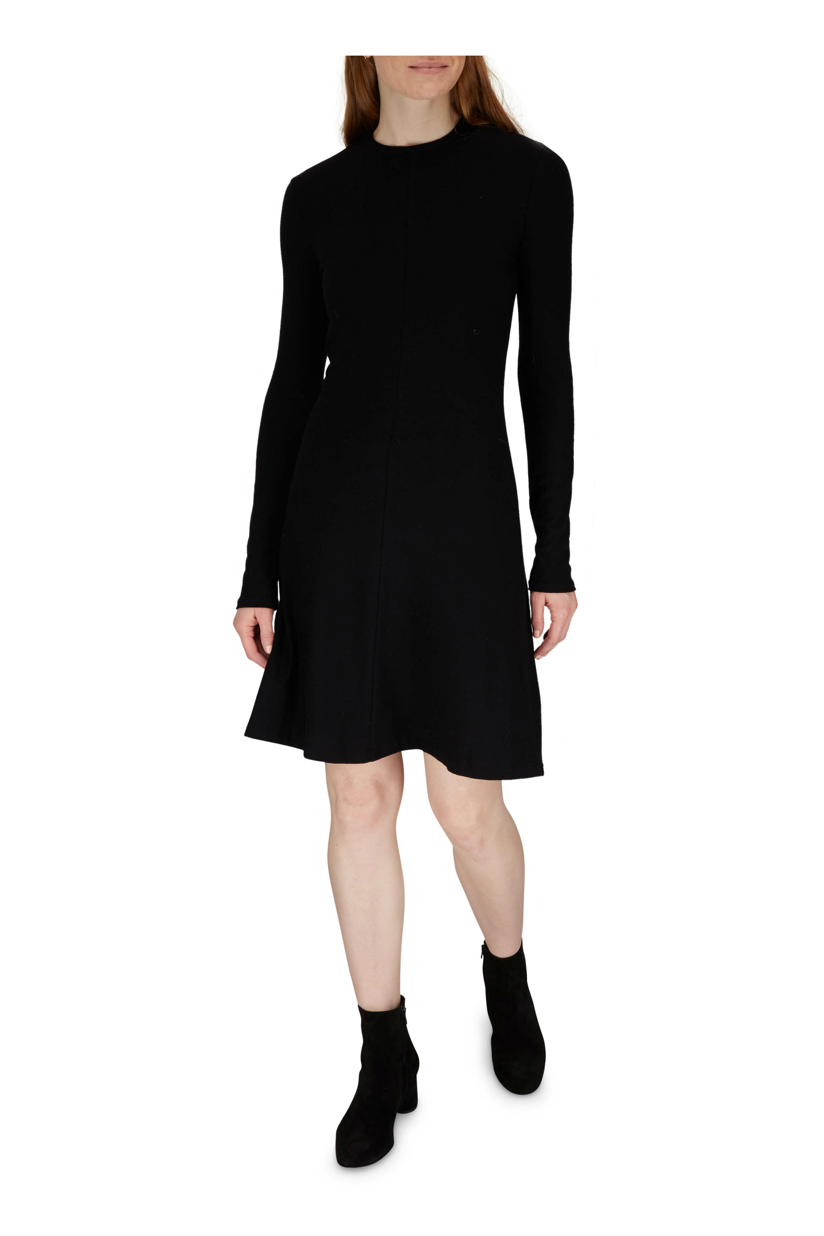 vince long sleeve crew neck dress Vince Women's Long Sleeve Mock Neck Dress