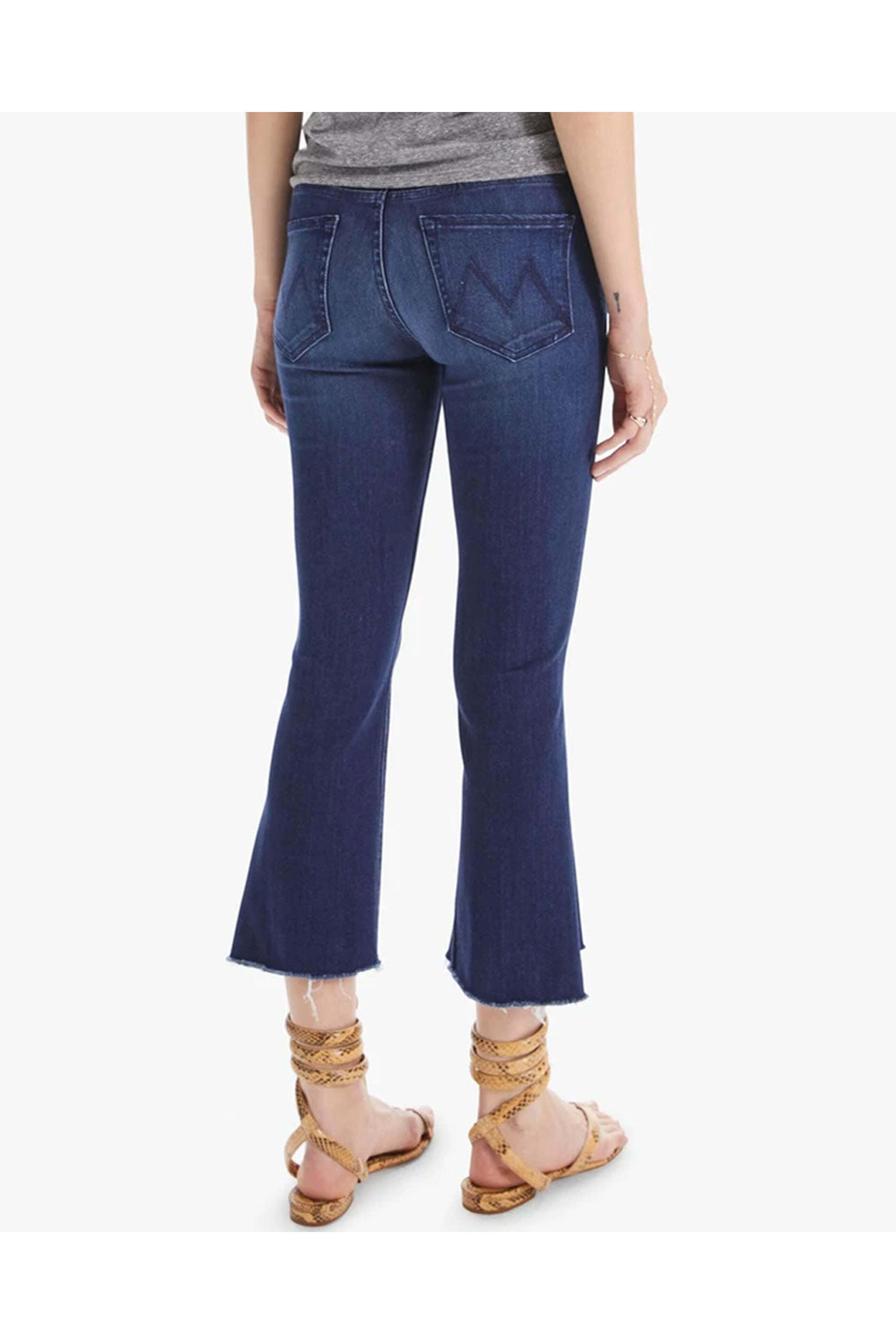 Mother - The Insider Crop Step Fray Jean in Tongue In Chic