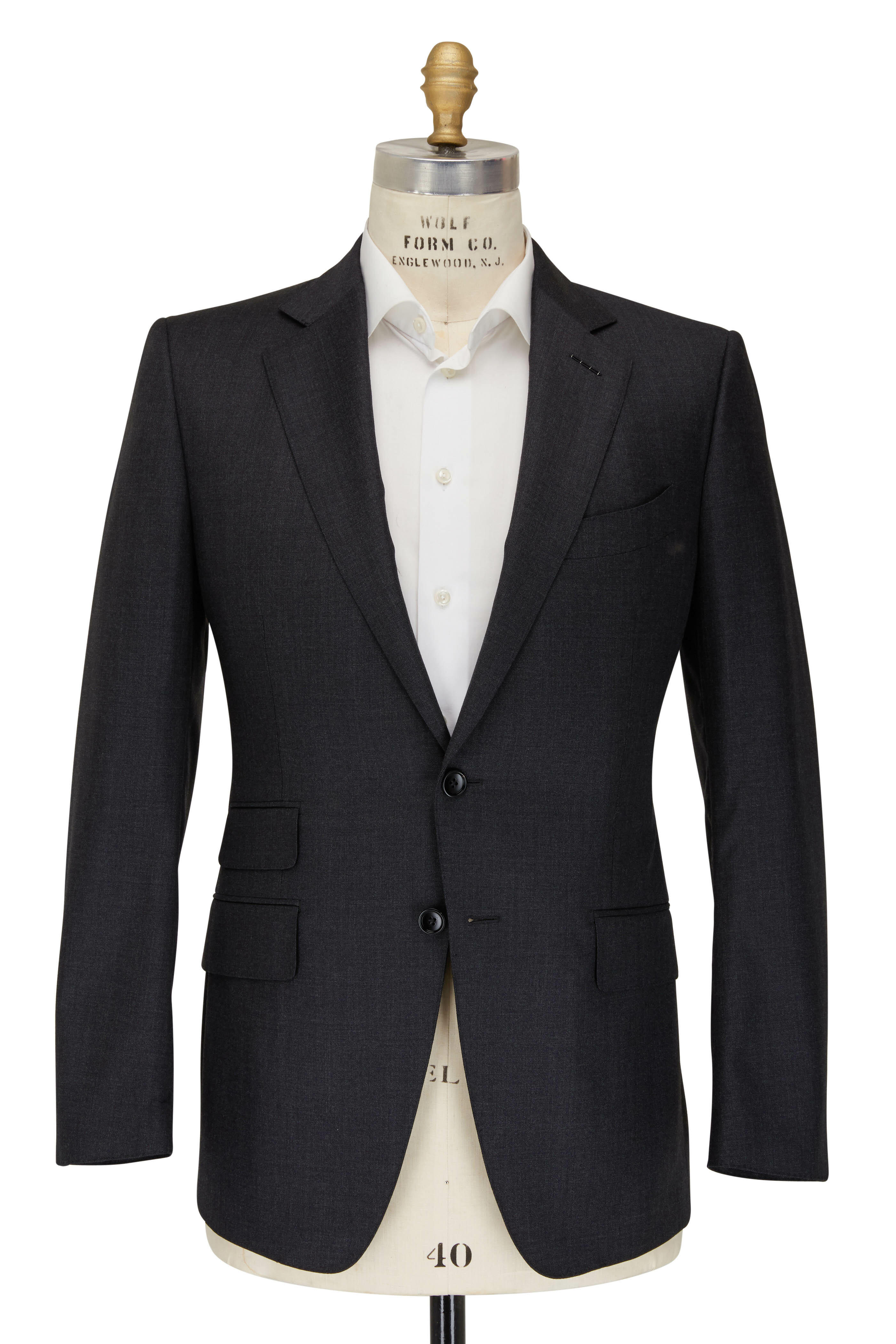 Tom Ford - Dark Gray Sharkskin Wool Suit | Mitchell Stores