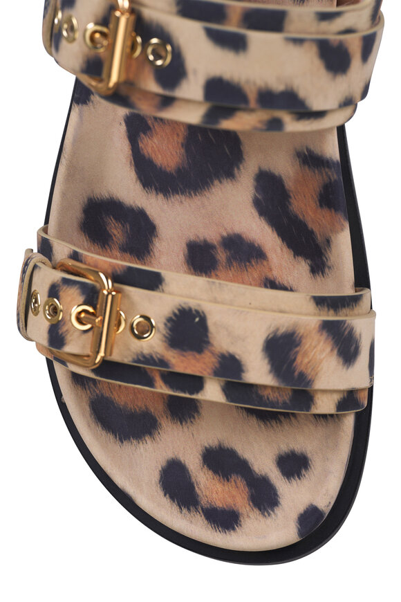 AGL Cristina Animal Print 2 Strap Leather Sandal - view 5
