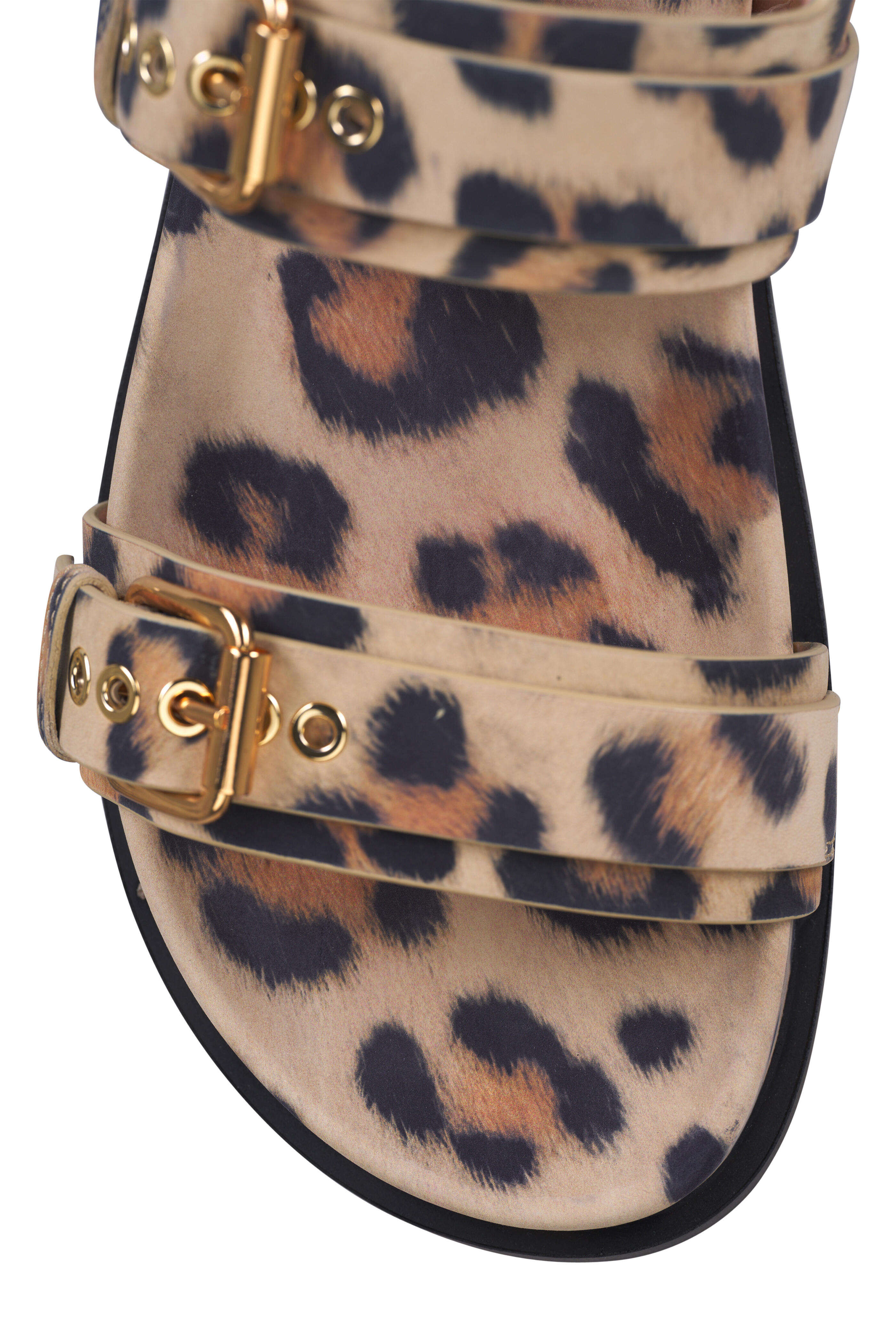 AGL - Cristina Animal Print 2 Strap Leather Sandal