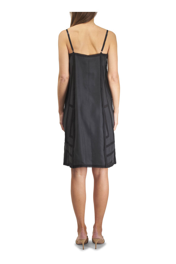 Totême Washed Black Silk Monogram Dress - view 4