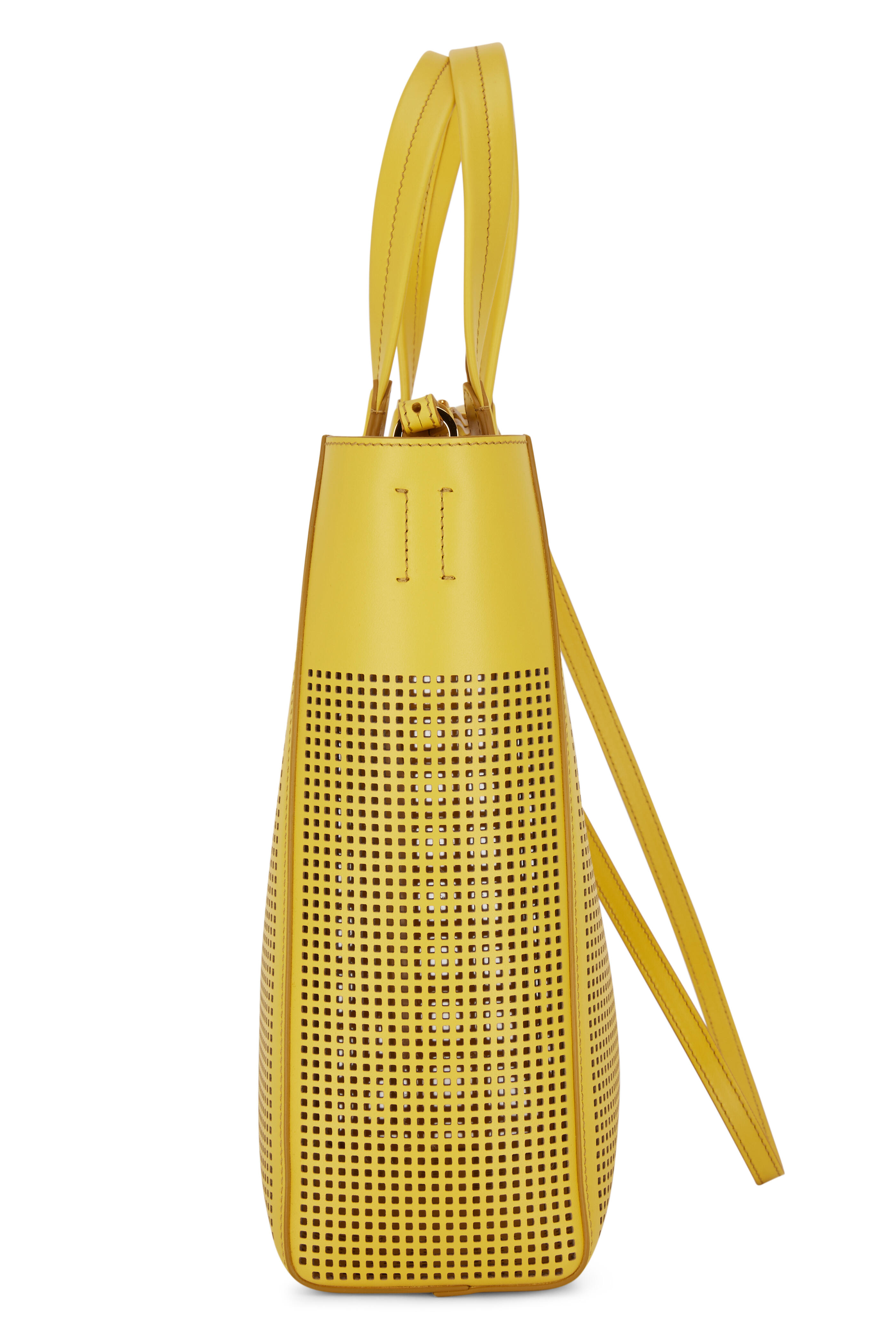 TOM FORD イエロー スエード　トートバッグ TOM FORD ◇トムフォード◇スエード×レザー メンズ トートバッグ