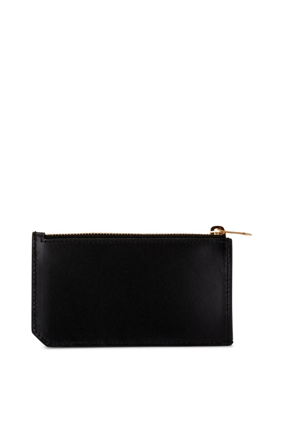 Saint Laurent - Black Soft Leather Zip Wallet 