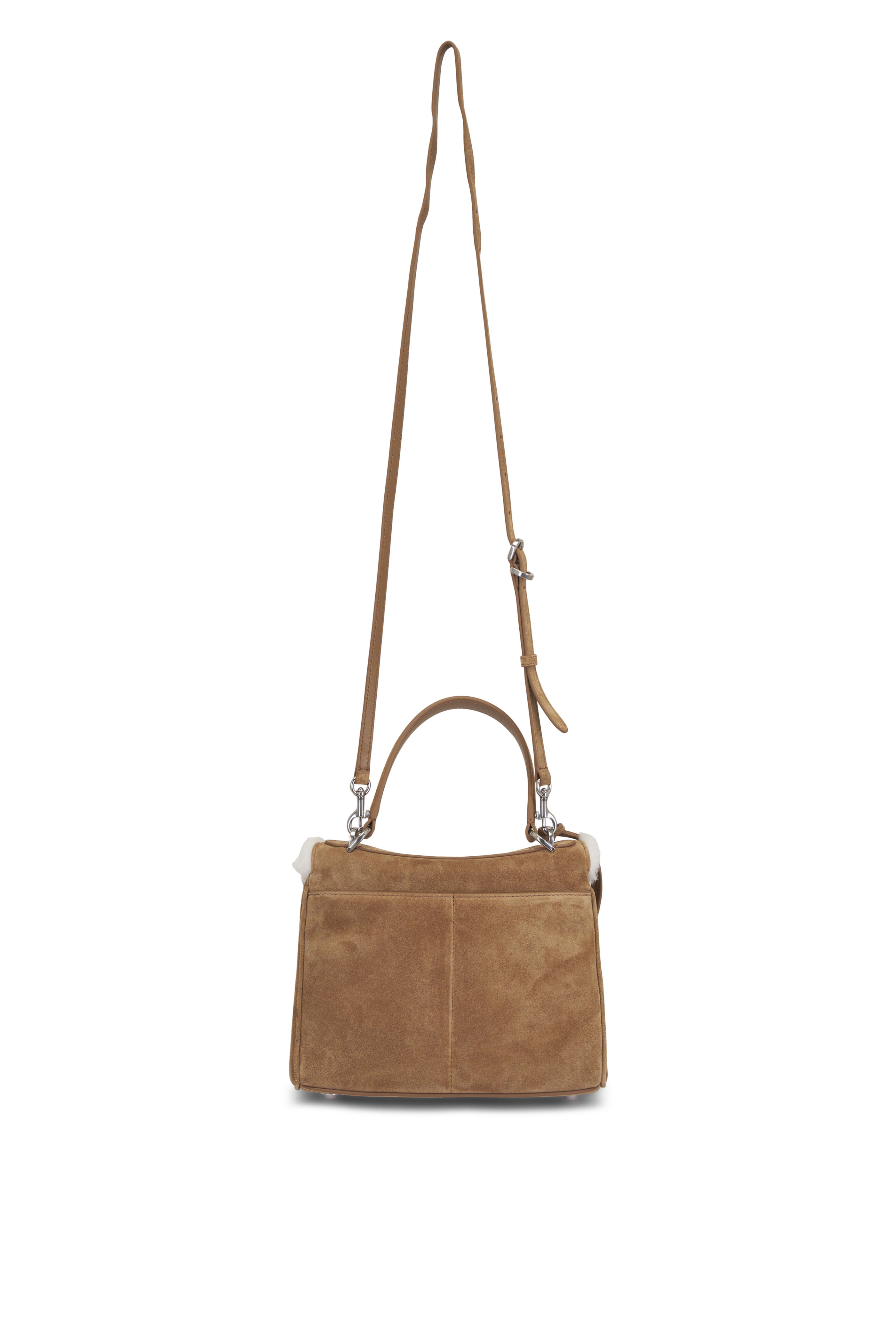 Balenciaga - Mini Rodeo Noce Suede & Fleece Top Handle Bag