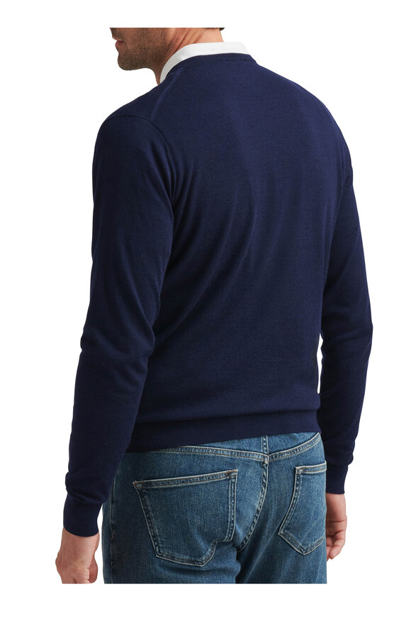 Peter Millar Excursionist Flex Navy Crewneck Sweater - view 5