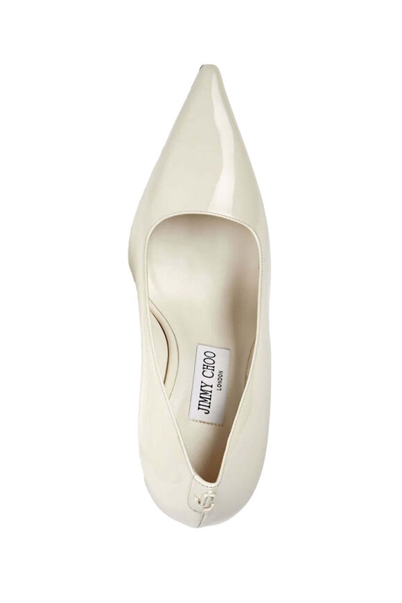 Jimmy Choo Ixia Patent Leather Pump in Latte - view 4