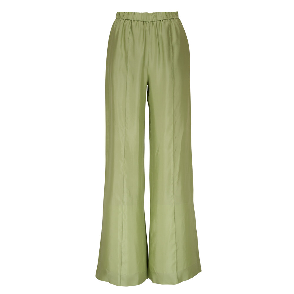 Dorothee Schumacher - Sensual Coolness Green Silk Pant