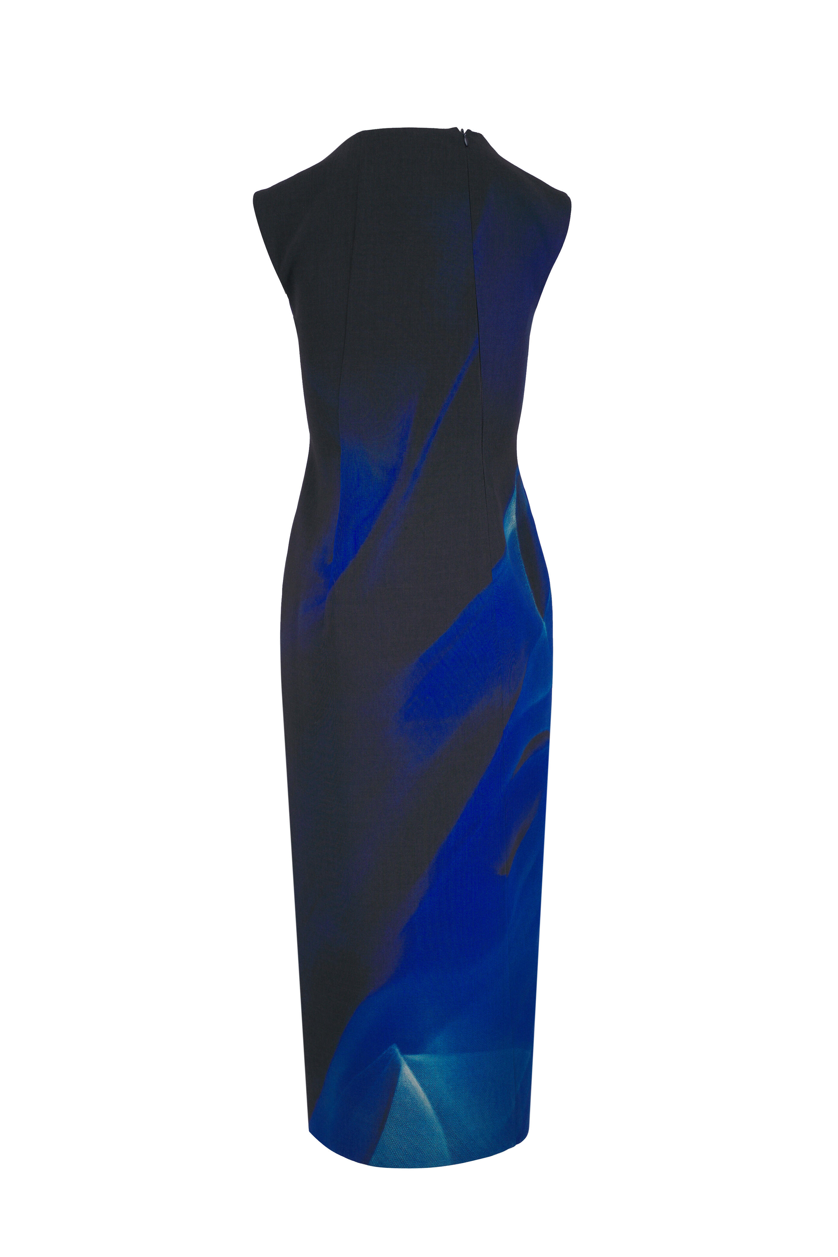 Akris - Blue Cyanotype Print Midi Dress