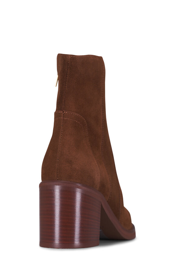 Aquatalia Janella Suede Block Heel Bootie, 70mm - view 4