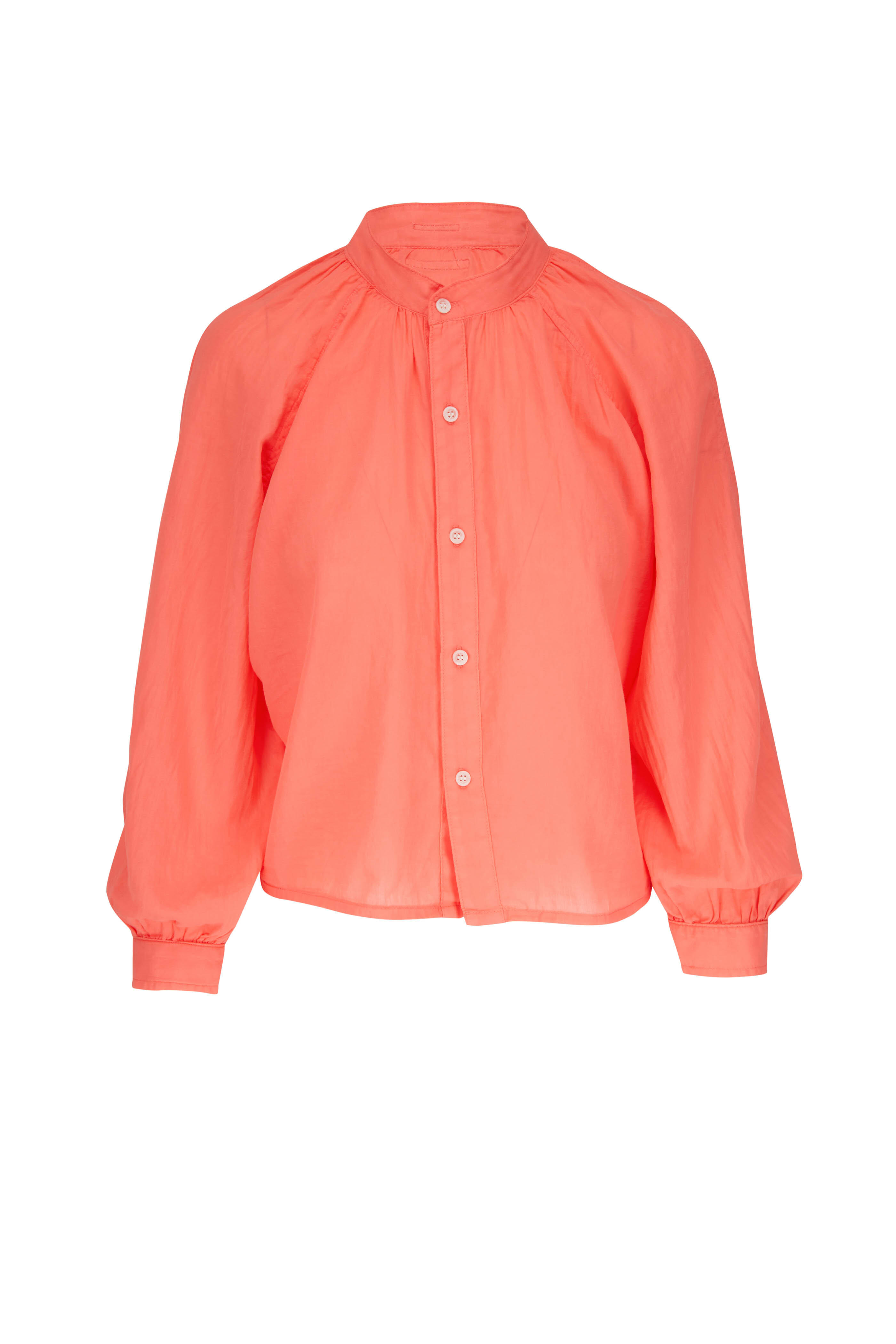 Mother - Sunburst Hot Coral Blouse