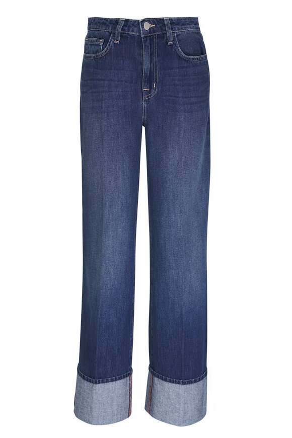 L'Agence Miley Lampson Blue Cuffed Jean