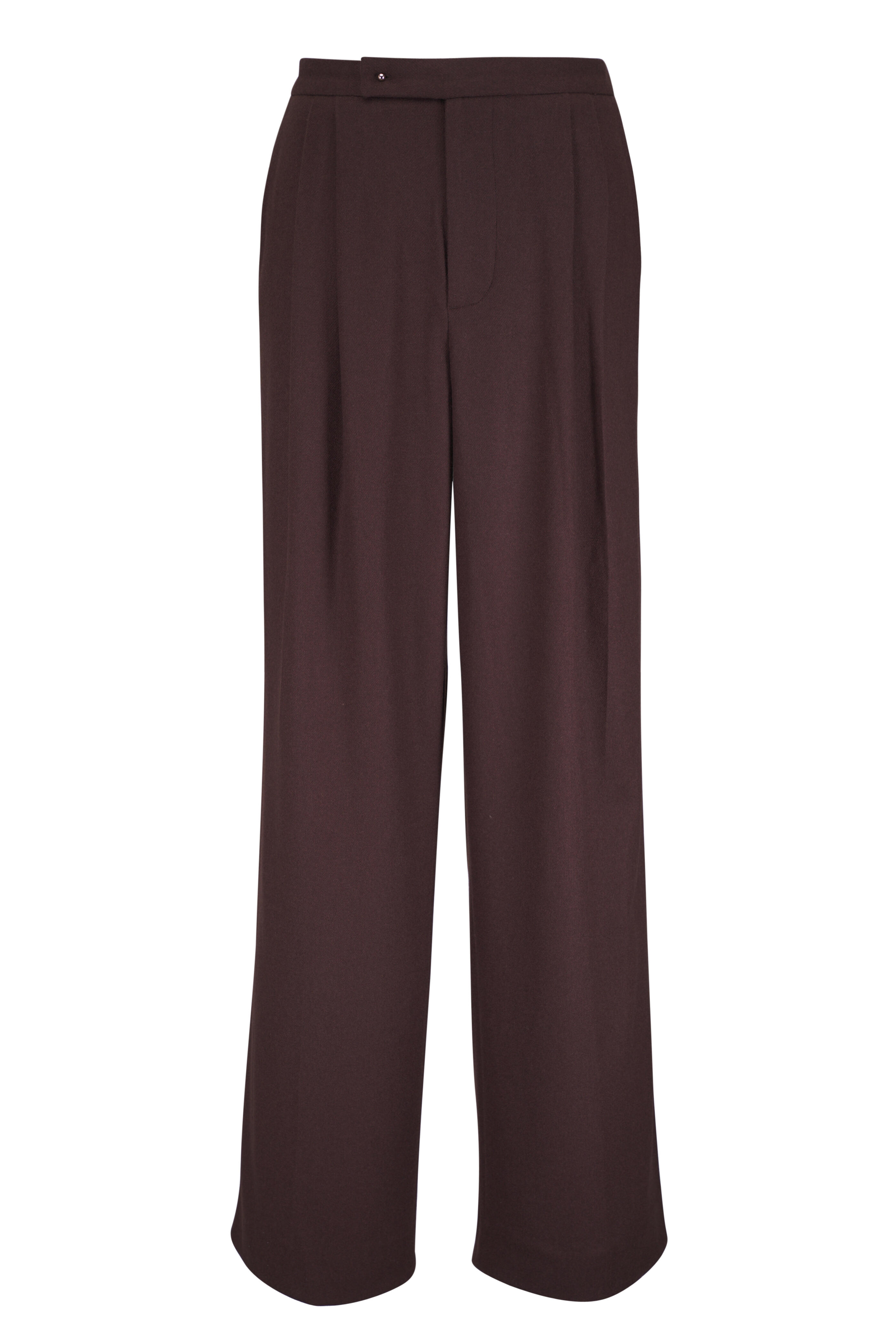 Vince - Mocha Pleated Wide Leg Pant